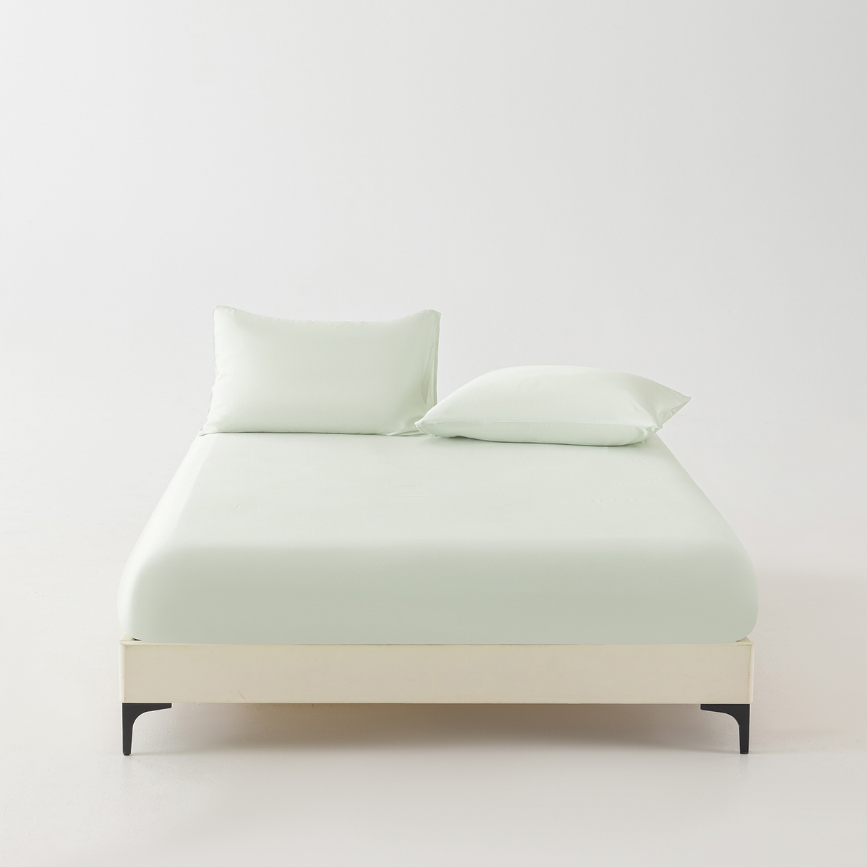 91家纺网 家纺一手货源 找家纺 轩和家居 2026新款竹浆纤维纯色单床笠系列 奇异莓