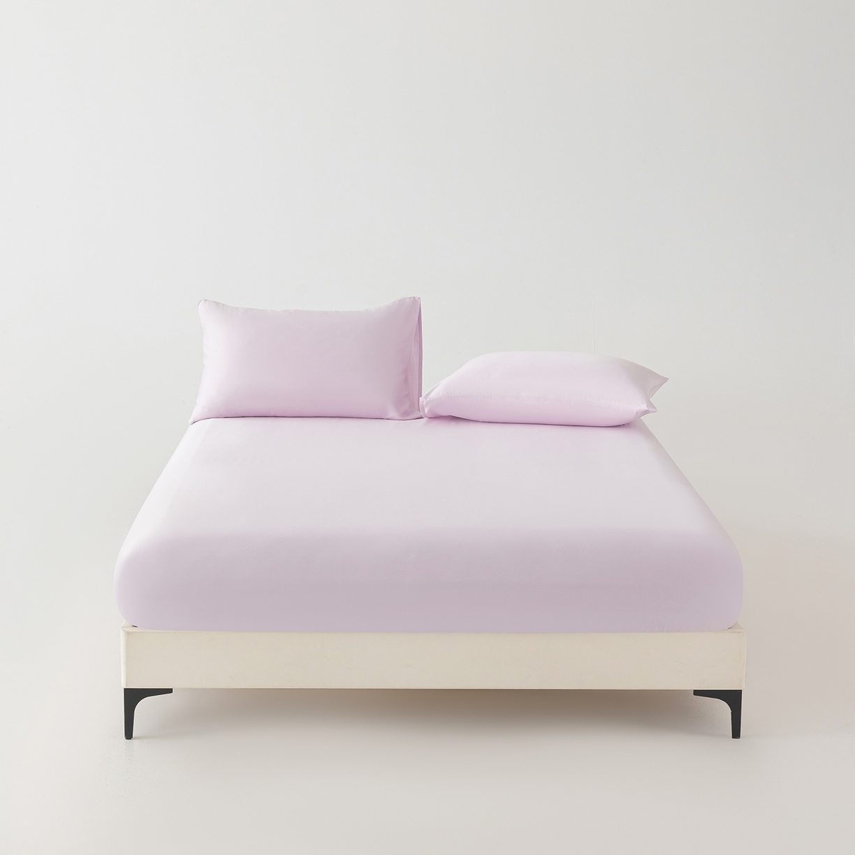 91家纺网 家纺一手货源 找家纺 轩和家居 2026新款竹浆纤维纯色单床笠系列 甜紫