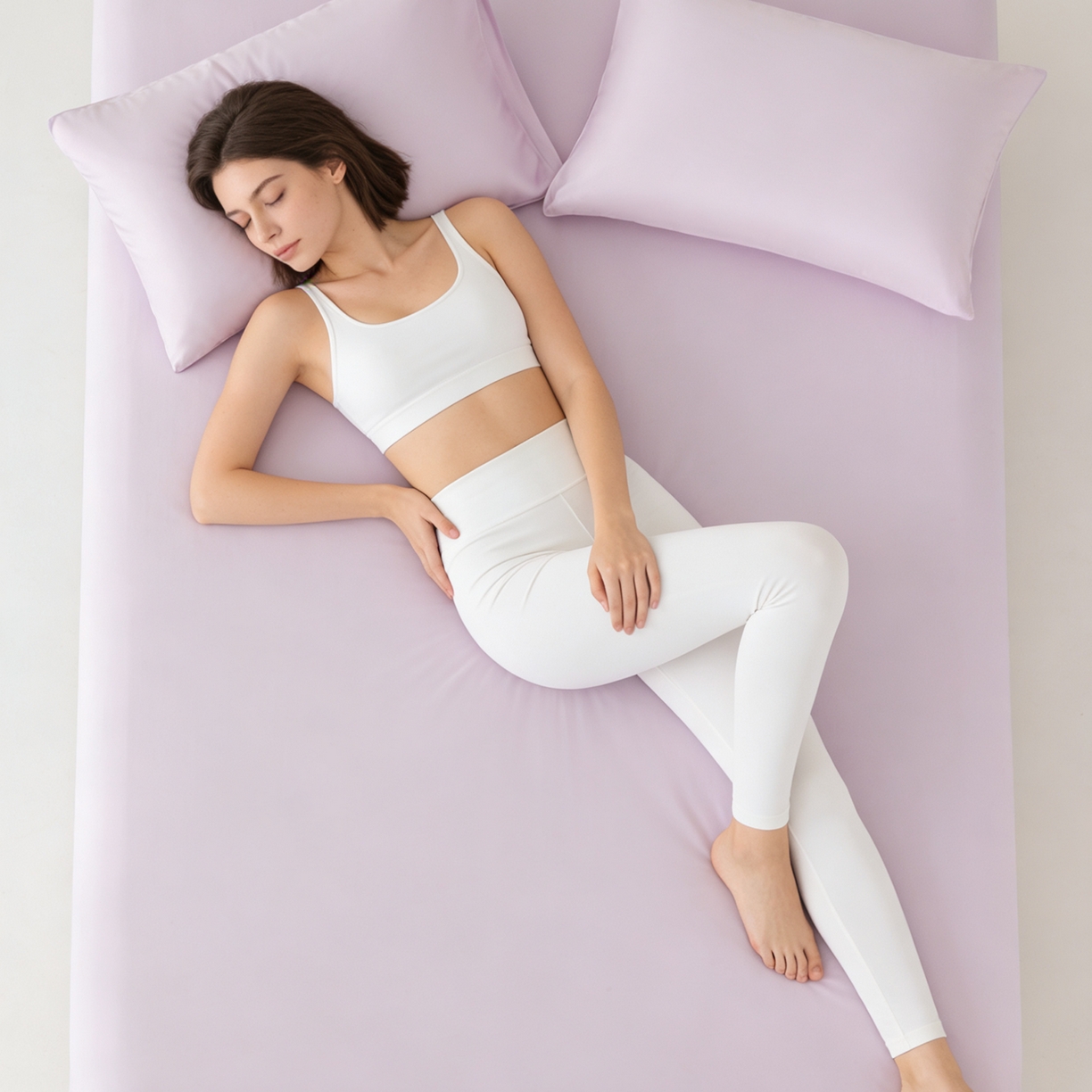 91家纺网 家纺一手货源 找家纺 轩和家居 2026新款竹浆纤维纯色单床笠系列 甜紫