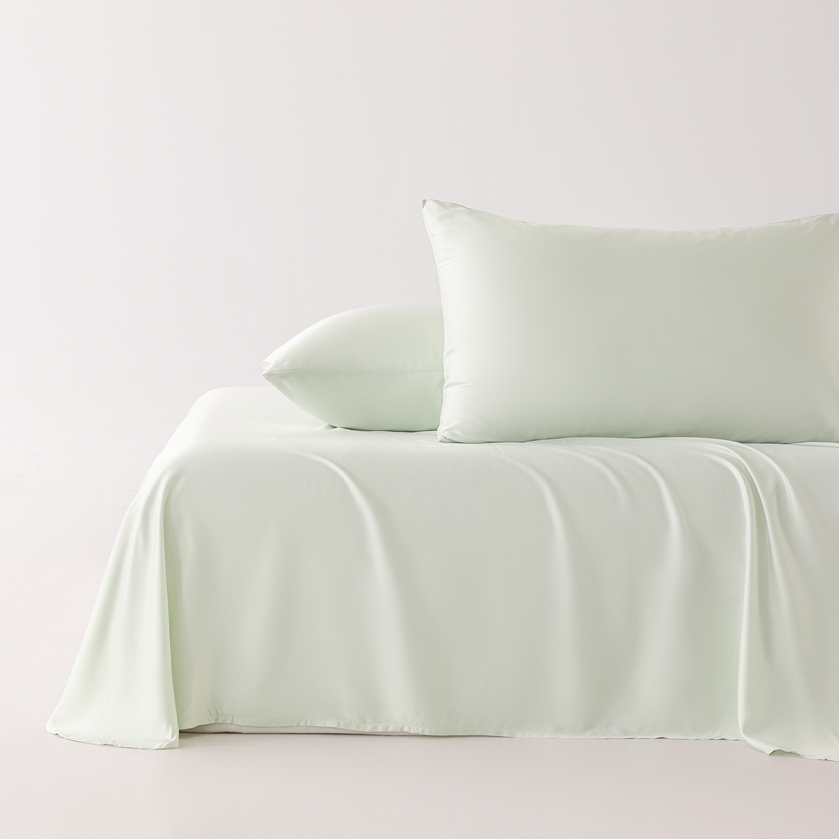 91家纺网 家纺一手货源 找家纺 轩和家居 2026新款竹浆纤维纯色单品床单系列 奇异莓