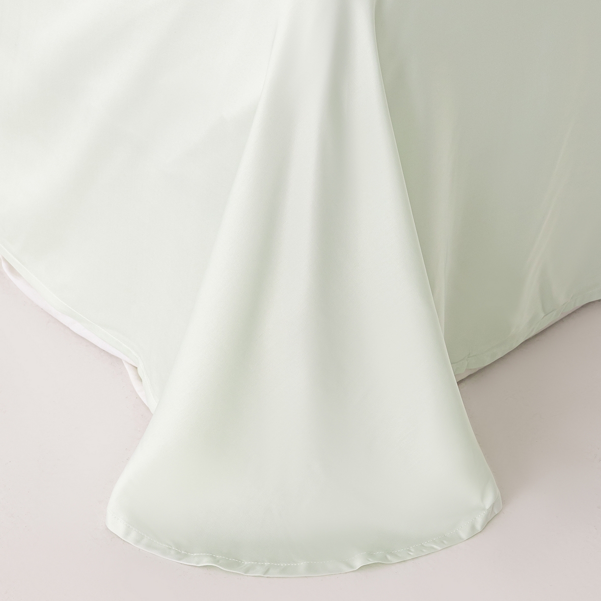 91家纺网 家纺一手货源 找家纺 轩和家居 2026新款竹浆纤维纯色单品床单系列 奇异莓