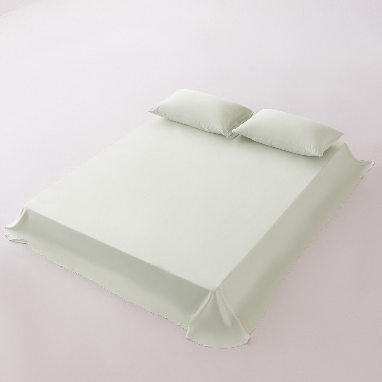 91家纺网 家纺一手货源 找家纺 轩和家居 2026新款竹浆纤维纯色单品床单系列 奇异莓