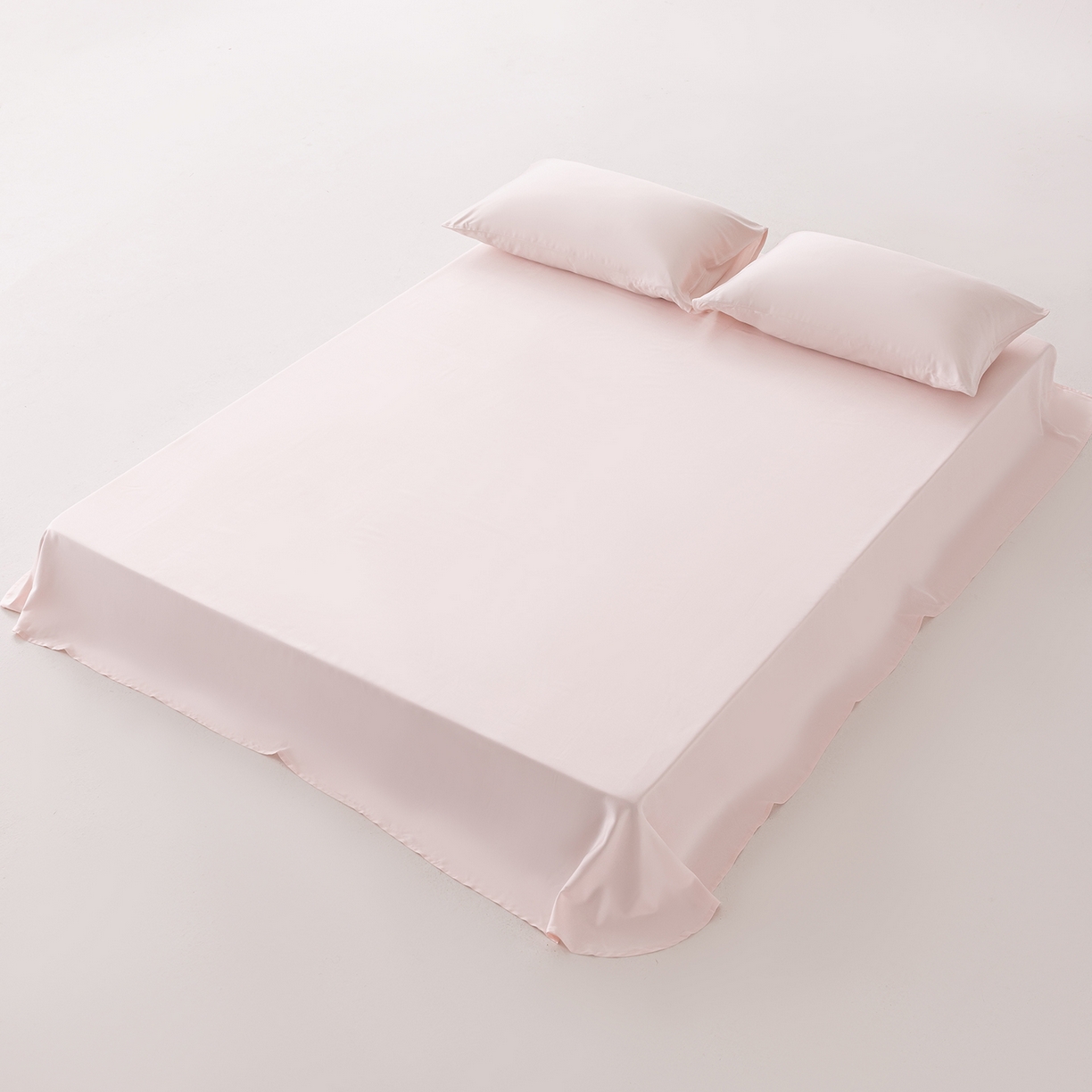 91家纺网 家纺一手货源 找家纺 轩和家居 2026新款竹浆纤维纯色单品床单系列 软玉