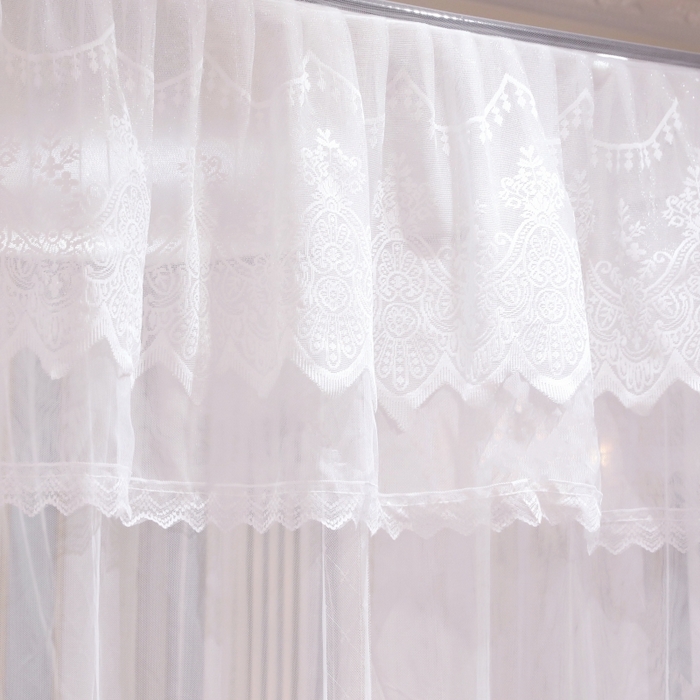 91家纺网 家纺一手货源 找家纺 （总）永旺家纺 2026新款宫廷落地三门开蚊帐--春暖花开