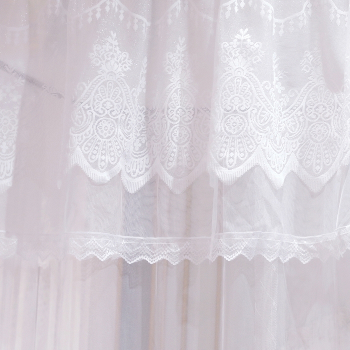 91家纺网 家纺一手货源 找家纺 （总）永旺家纺 2026新款宫廷落地三门开蚊帐--春暖花开