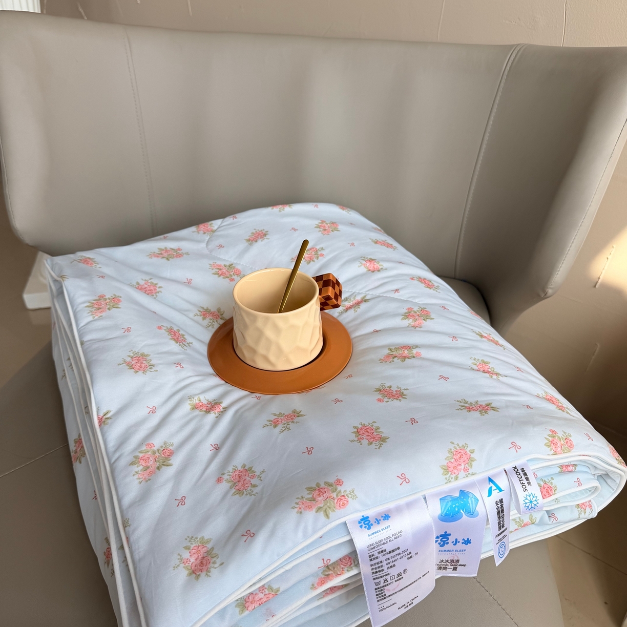 91家纺网 家纺一手货源 找家纺 （总）莱豫家纺 2026春夏新款A类凉感小冰皮夏凉被夏被空调被