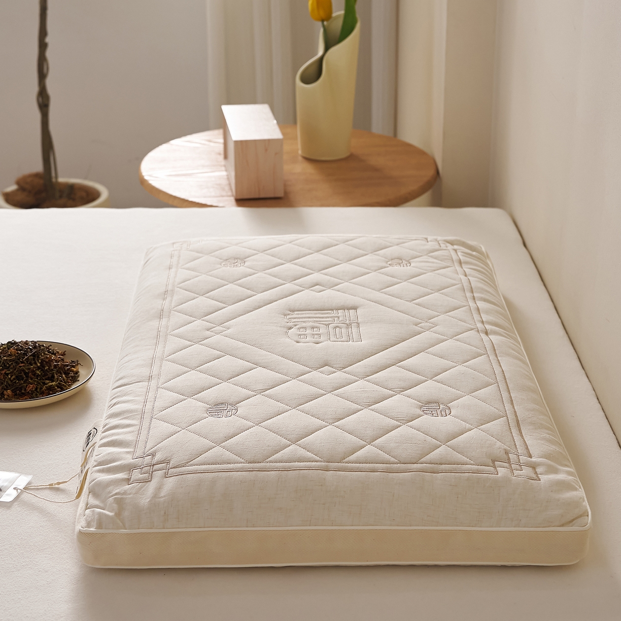 91家纺网 家纺一手货源 找家纺 （总）乐可 2026新款铁观音茉莉花香枕枕头枕芯