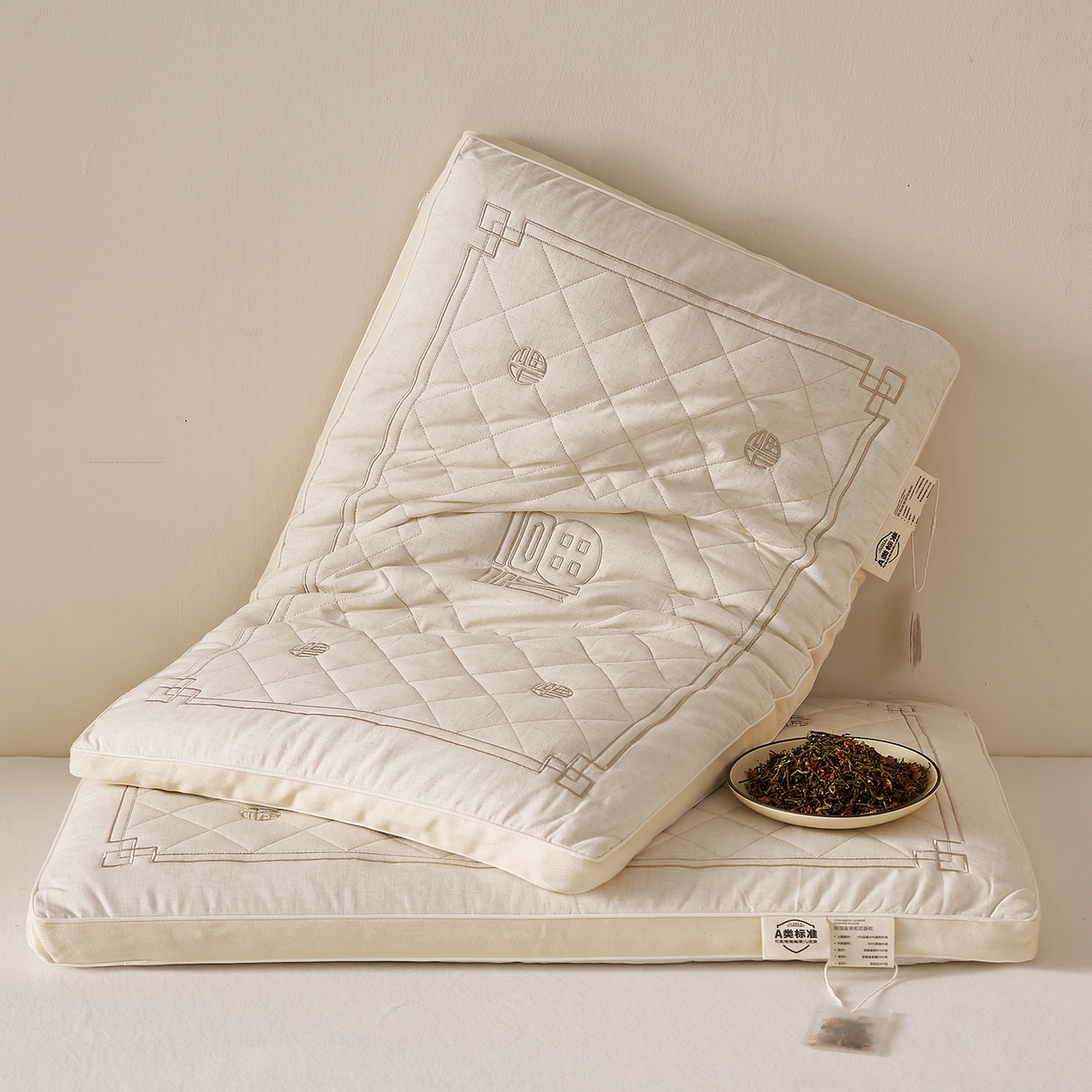 91家纺网 家纺一手货源 找家纺 （总）乐可 2026新款铁观音茉莉花香枕枕头枕芯