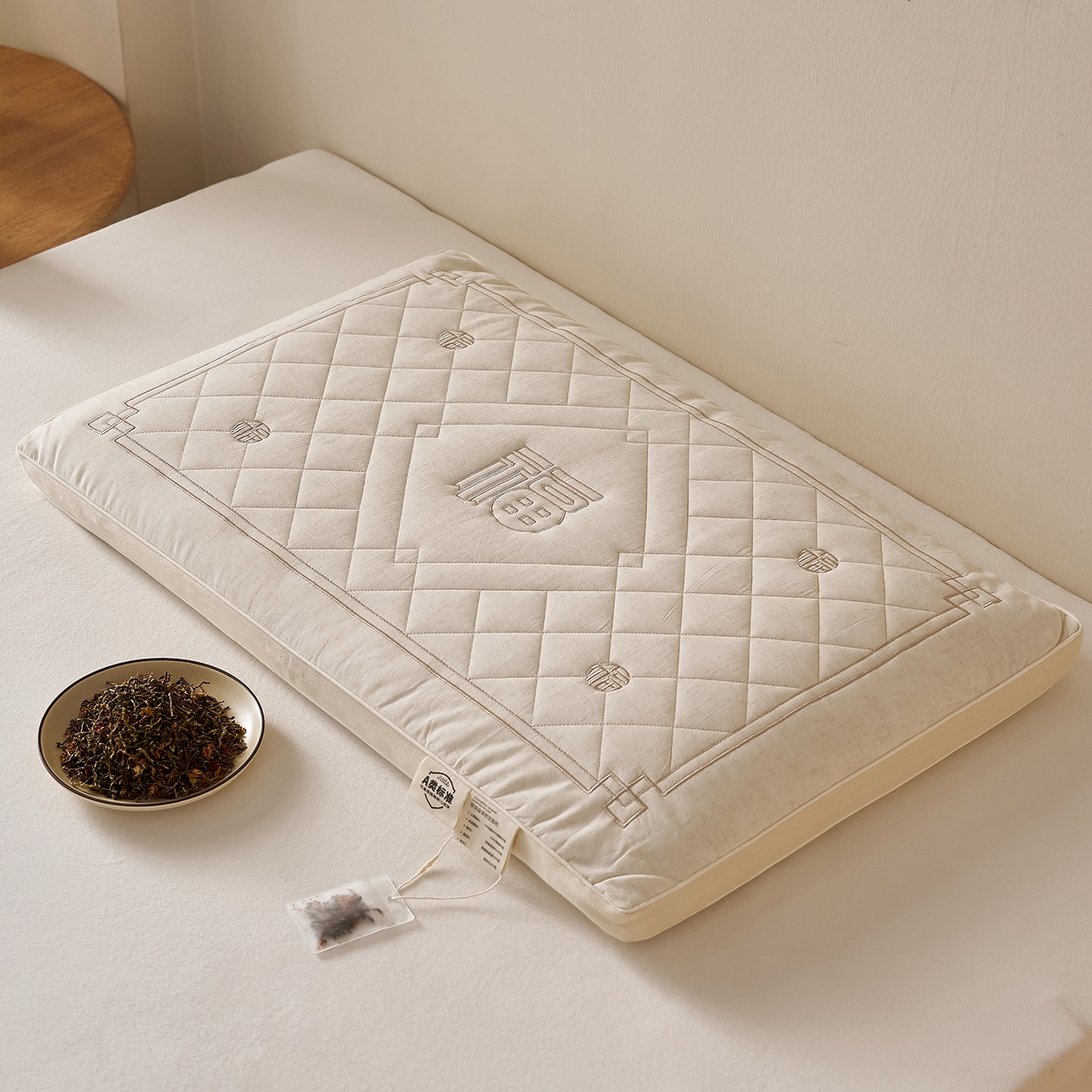 91家纺网 家纺一手货源 找家纺 （总）乐可 2026新款铁观音茉莉花香枕枕头枕芯