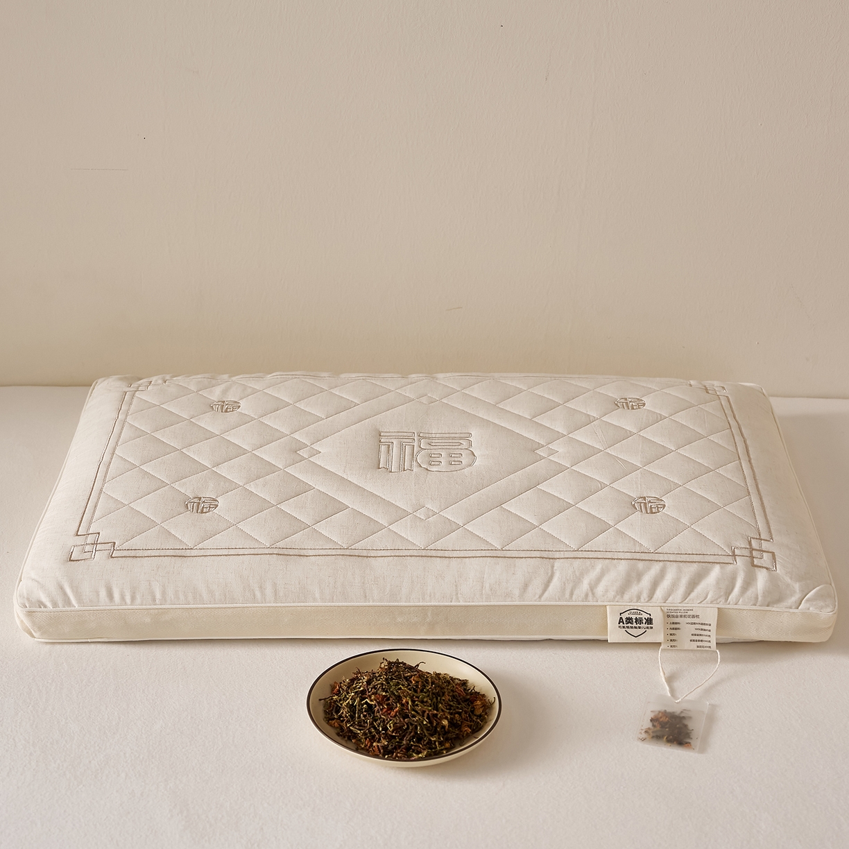 91家纺网 家纺一手货源 找家纺 乐可 2026新款彩条三角枕荞麦枕香丸枕枕头枕芯 彩条三角枕-荞麦款-黄