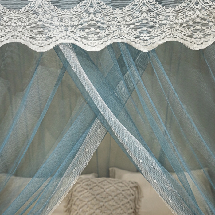 91家纺网 家纺一手货源 找家纺 （总）永旺家纺 2026新款加密帐纱唯美花边宫廷蚊帐-凤羽