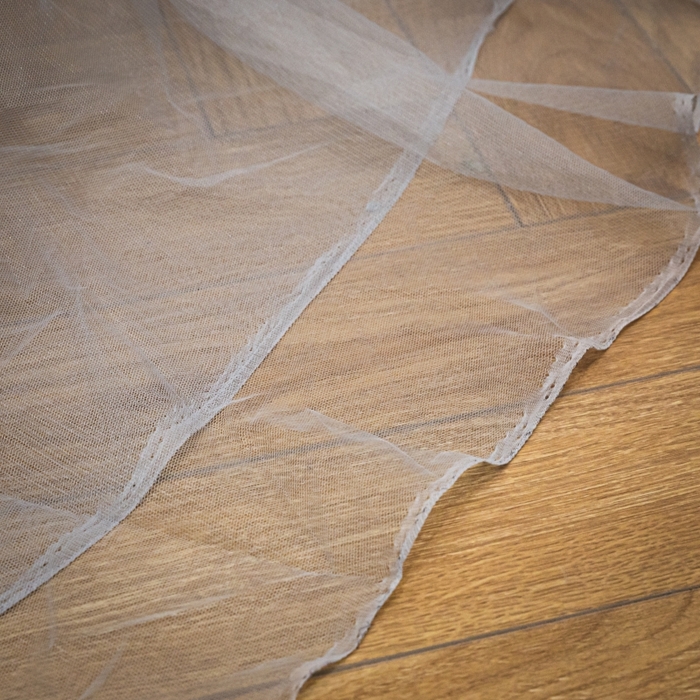 91家纺网 家纺一手货源 找家纺 永旺家纺 2026新款加密帐纱唯美花边宫廷蚊帐-凤羽 轻奢灰