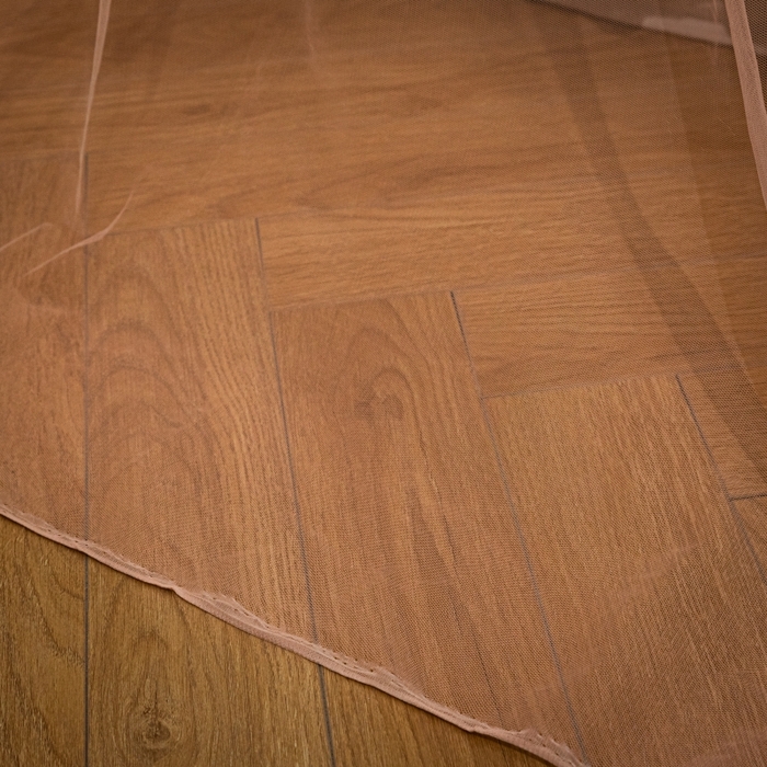 91家纺网 家纺一手货源 找家纺 永旺家纺 2026新款加密帐纱唯美花边宫廷蚊帐-凤羽 粉玉