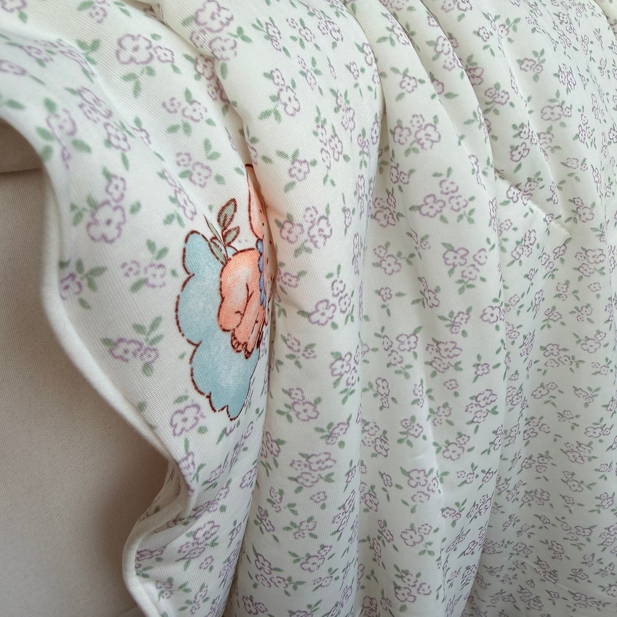 91家纺网 家纺一手货源 找家纺 莱豫家纺 2026春夏新款A类凉感小冰皮夏凉被夏被空调被 可爱小象