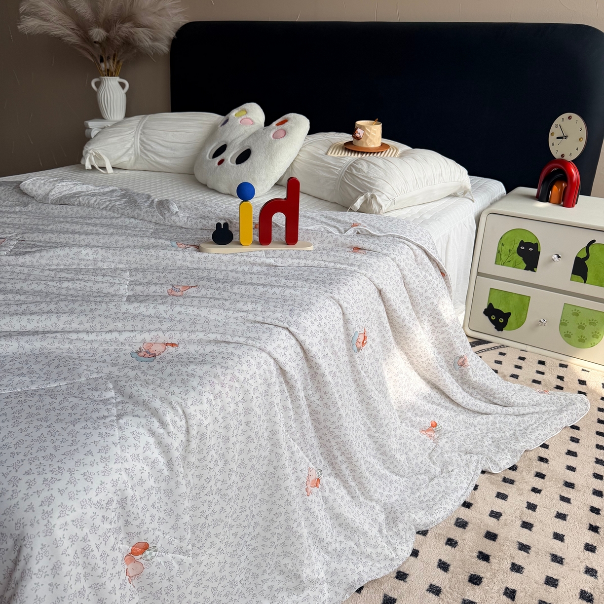 91家纺网 家纺一手货源 找家纺 莱豫家纺 2026春夏新款A类凉感小冰皮夏凉被夏被空调被 可爱小象