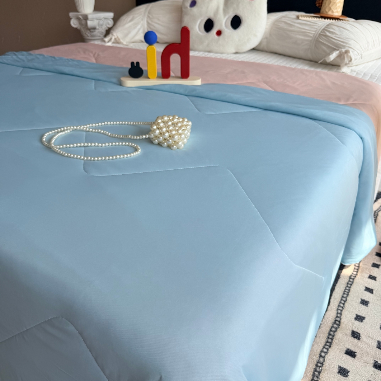 91家纺网 家纺一手货源 找家纺 莱豫家纺 2026春夏新款A类凉感小冰皮夏凉被夏被空调被 可甜可盐