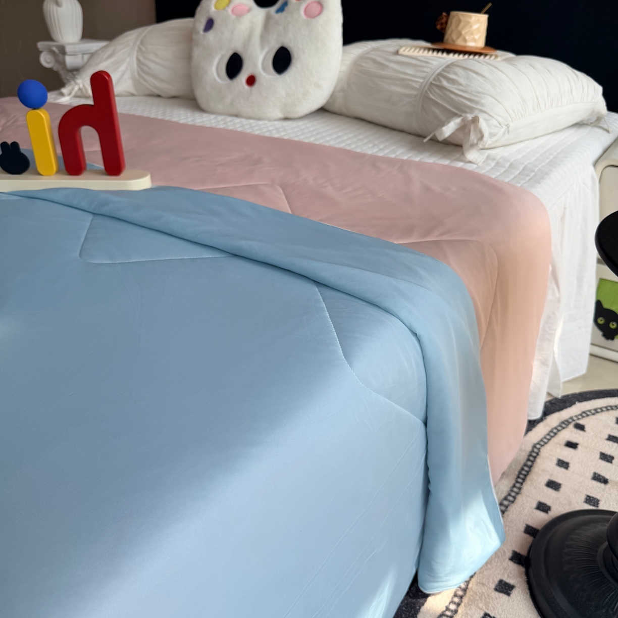 91家纺网 家纺一手货源 找家纺 莱豫家纺 2026春夏新款A类凉感小冰皮夏凉被夏被空调被 可甜可盐