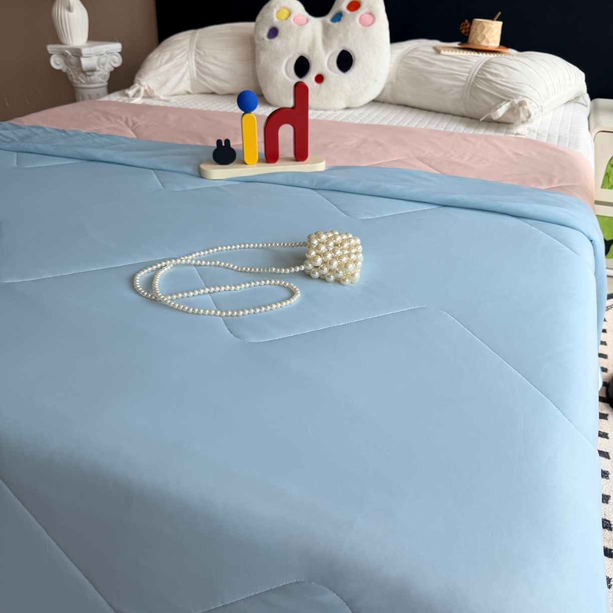 91家纺网 家纺一手货源 找家纺 莱豫家纺 2026春夏新款A类凉感小冰皮夏凉被夏被空调被 可甜可盐