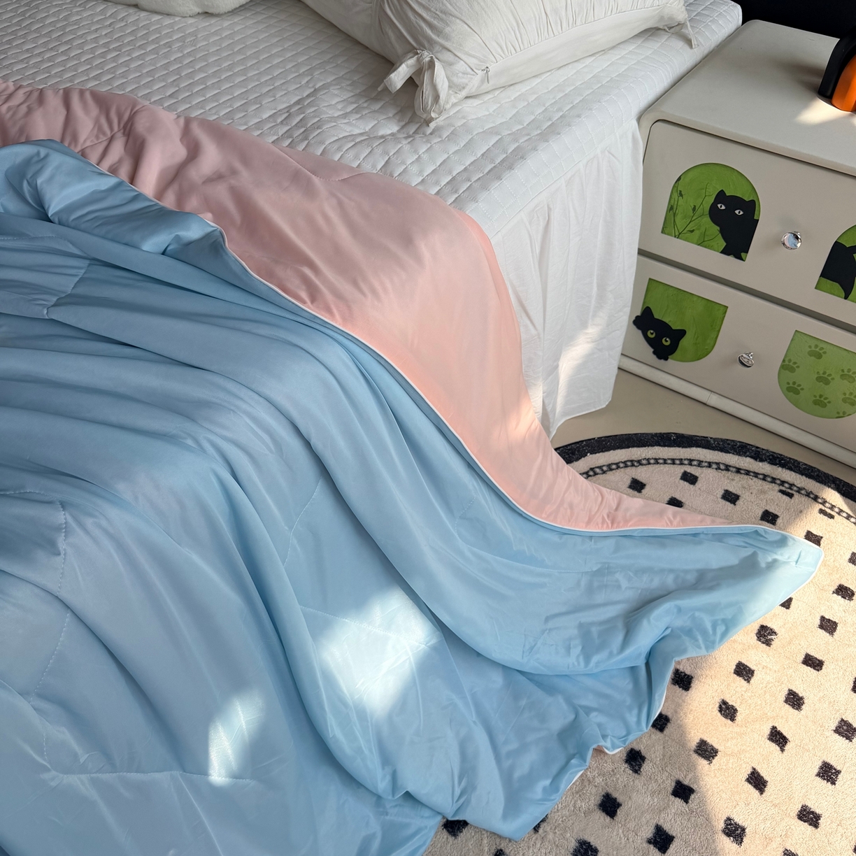 91家纺网 家纺一手货源 找家纺 莱豫家纺 2026春夏新款A类凉感小冰皮夏凉被夏被空调被 可甜可盐