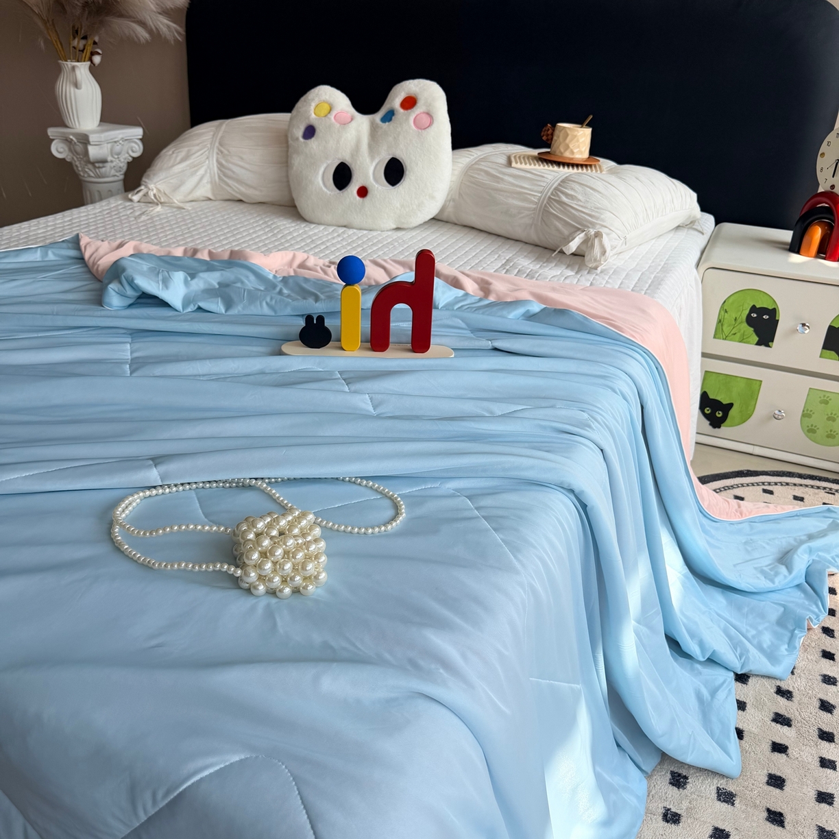 91家纺网 家纺一手货源 找家纺 莱豫家纺 2026春夏新款A类凉感小冰皮夏凉被夏被空调被 可甜可盐