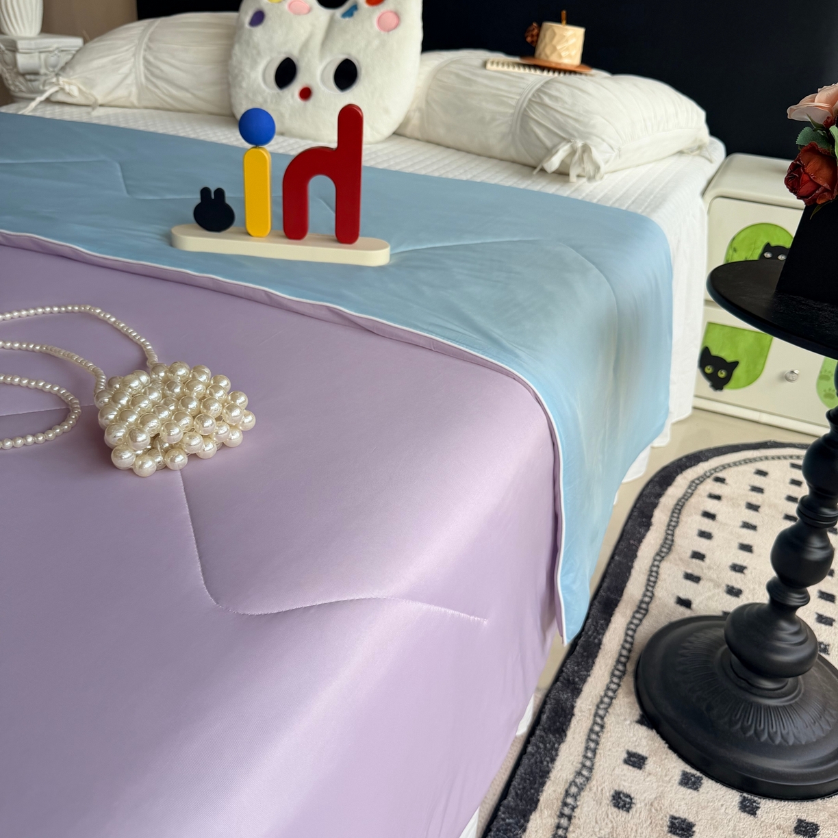 91家纺网 家纺一手货源 找家纺 莱豫家纺 2026春夏新款A类凉感小冰皮夏凉被夏被空调被 梅泥耶