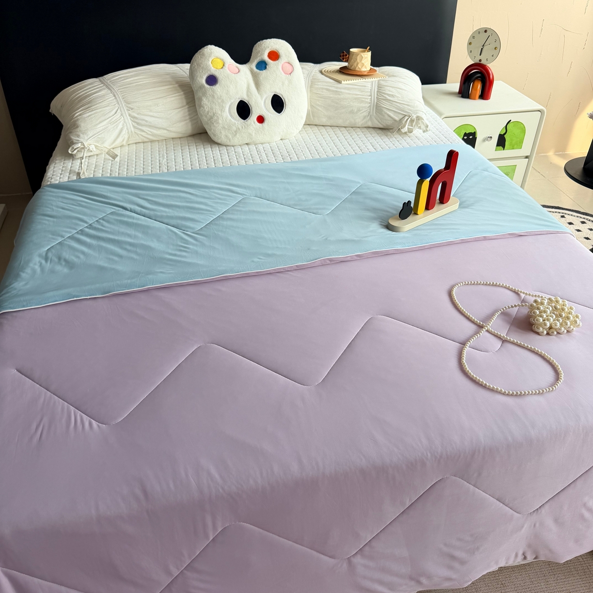 91家纺网 家纺一手货源 找家纺 莱豫家纺 2026春夏新款A类凉感小冰皮夏凉被夏被空调被 梅泥耶