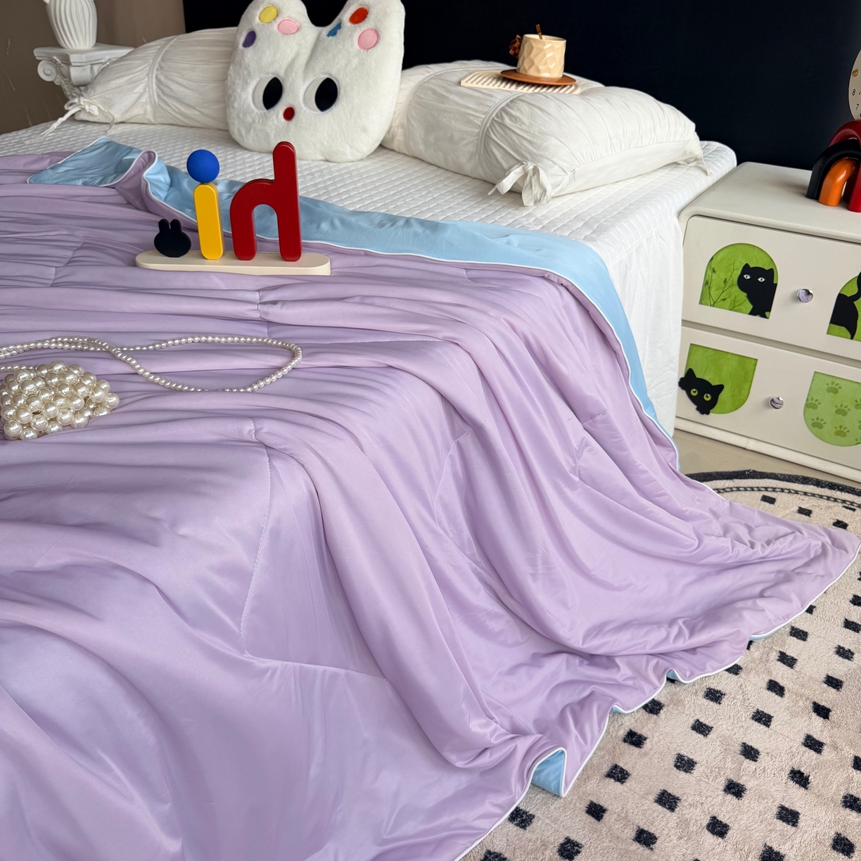 91家纺网 家纺一手货源 找家纺 莱豫家纺 2026春夏新款A类凉感小冰皮夏凉被夏被空调被 梅泥耶