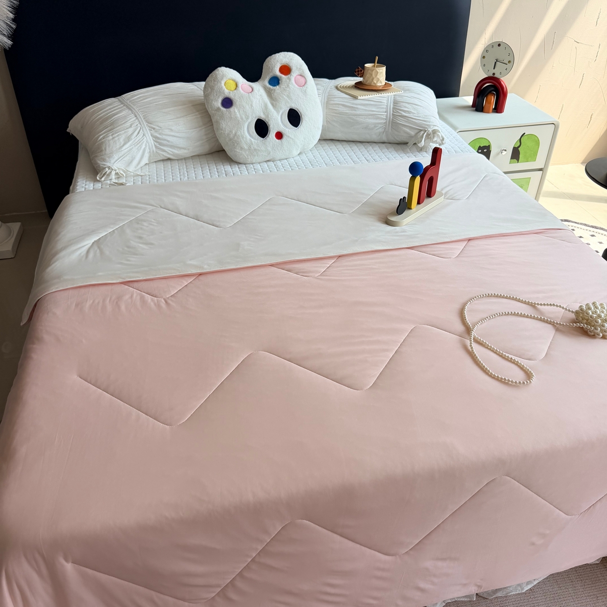 91家纺网 家纺一手货源 找家纺 莱豫家纺 2026春夏新款A类凉感小冰皮夏凉被夏被空调被 蜜桃菠萝