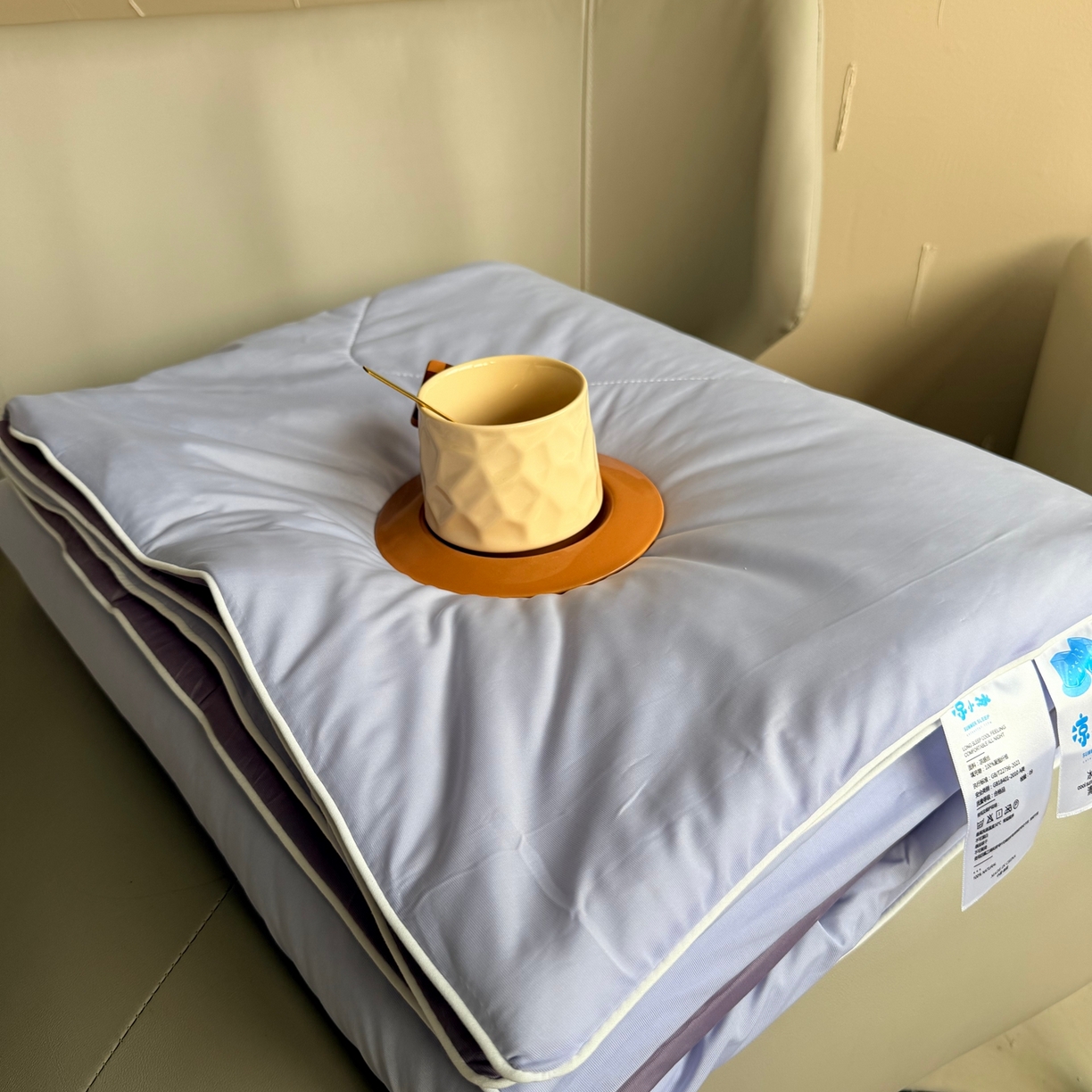 91家纺网 家纺一手货源 找家纺 莱豫家纺 2026春夏新款A类凉感小冰皮夏凉被夏被空调被 葡萄香耶