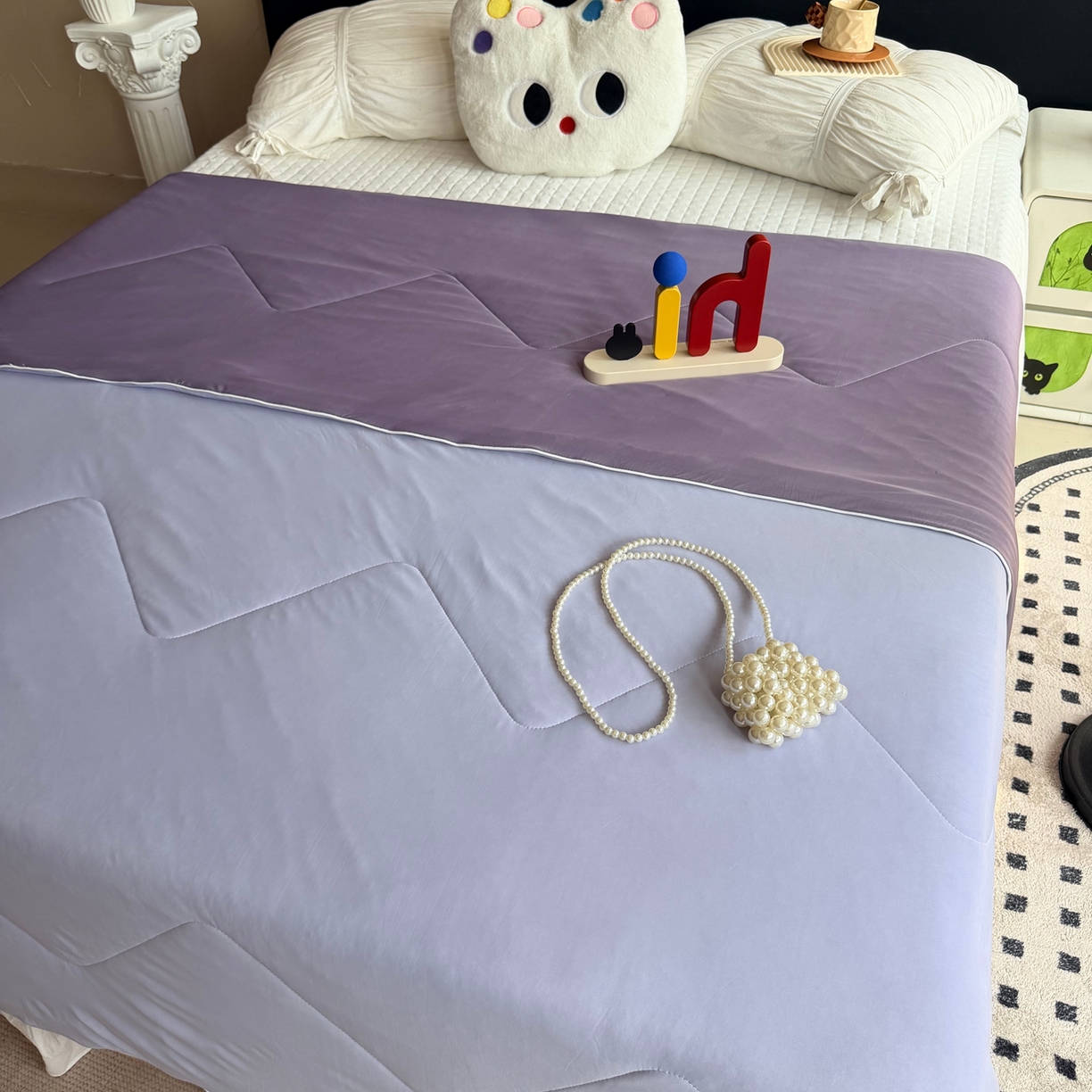 91家纺网 家纺一手货源 找家纺 莱豫家纺 2026春夏新款A类凉感小冰皮夏凉被夏被空调被 葡萄香耶