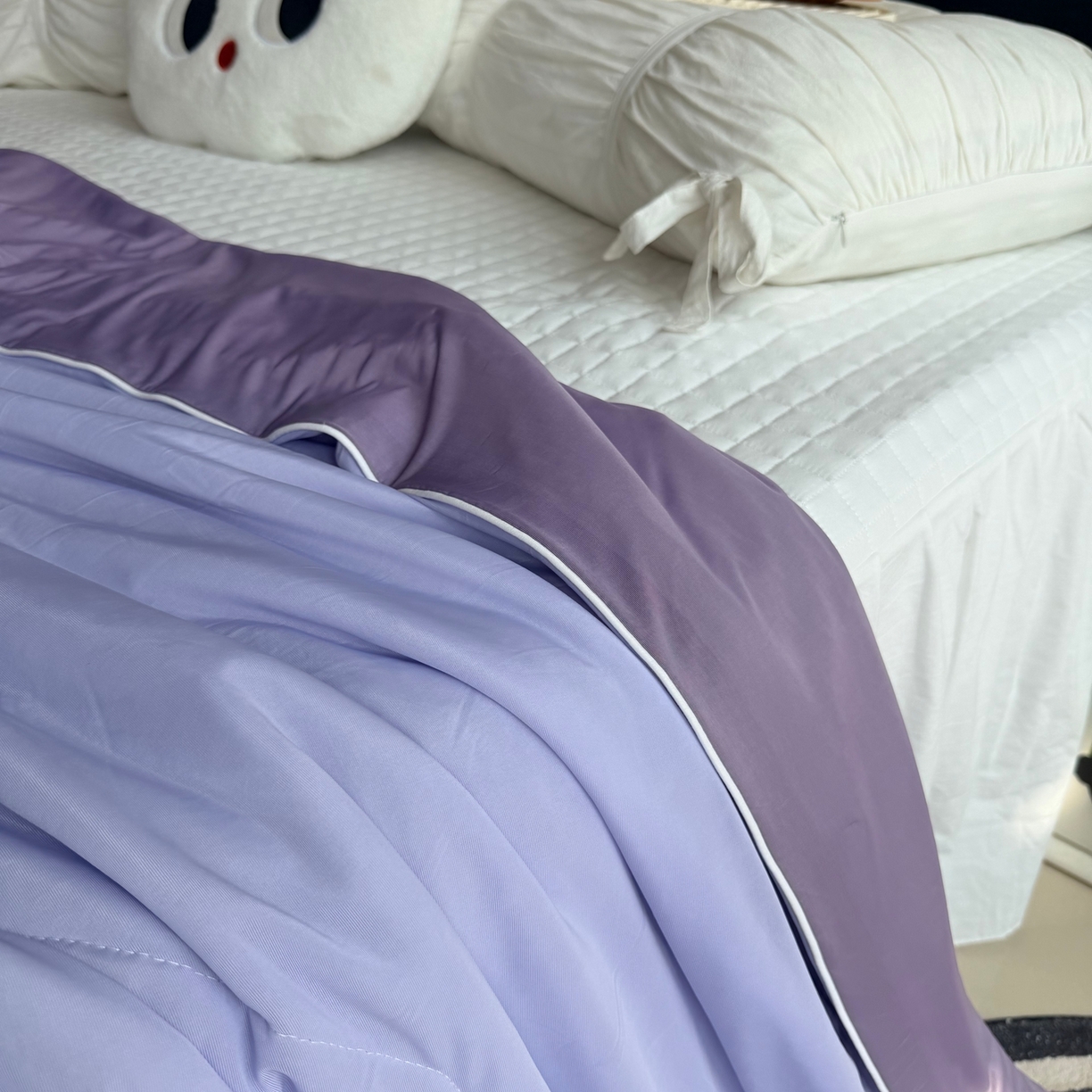 91家纺网 家纺一手货源 找家纺 莱豫家纺 2026春夏新款A类凉感小冰皮夏凉被夏被空调被 葡萄香耶