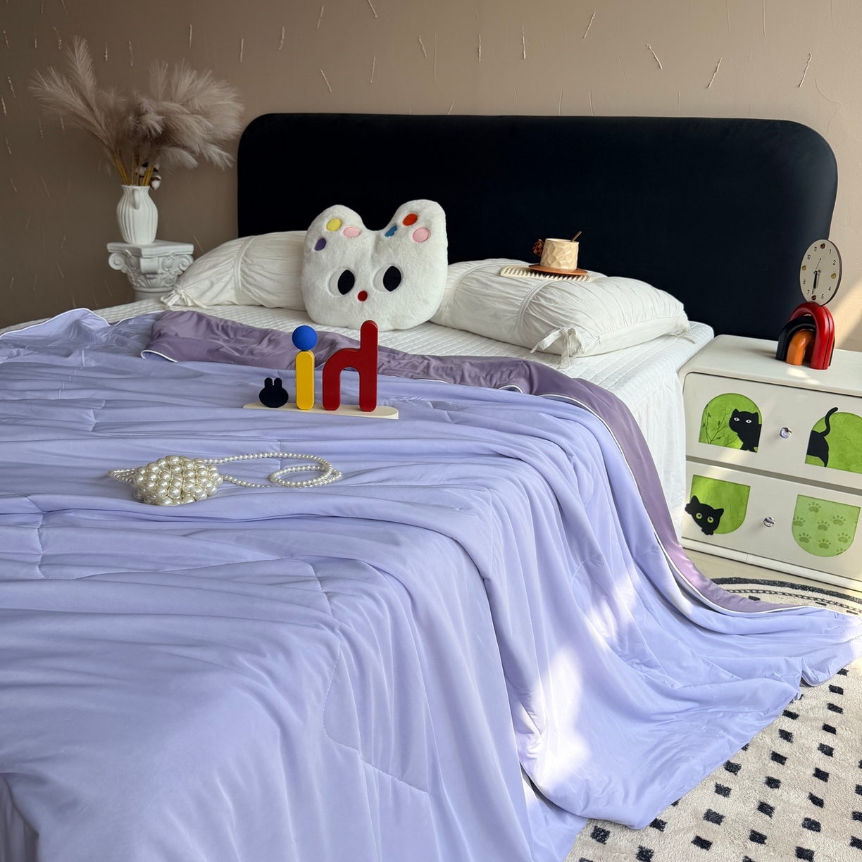 91家纺网 家纺一手货源 找家纺 莱豫家纺 2026春夏新款A类凉感小冰皮夏凉被夏被空调被 葡萄香耶