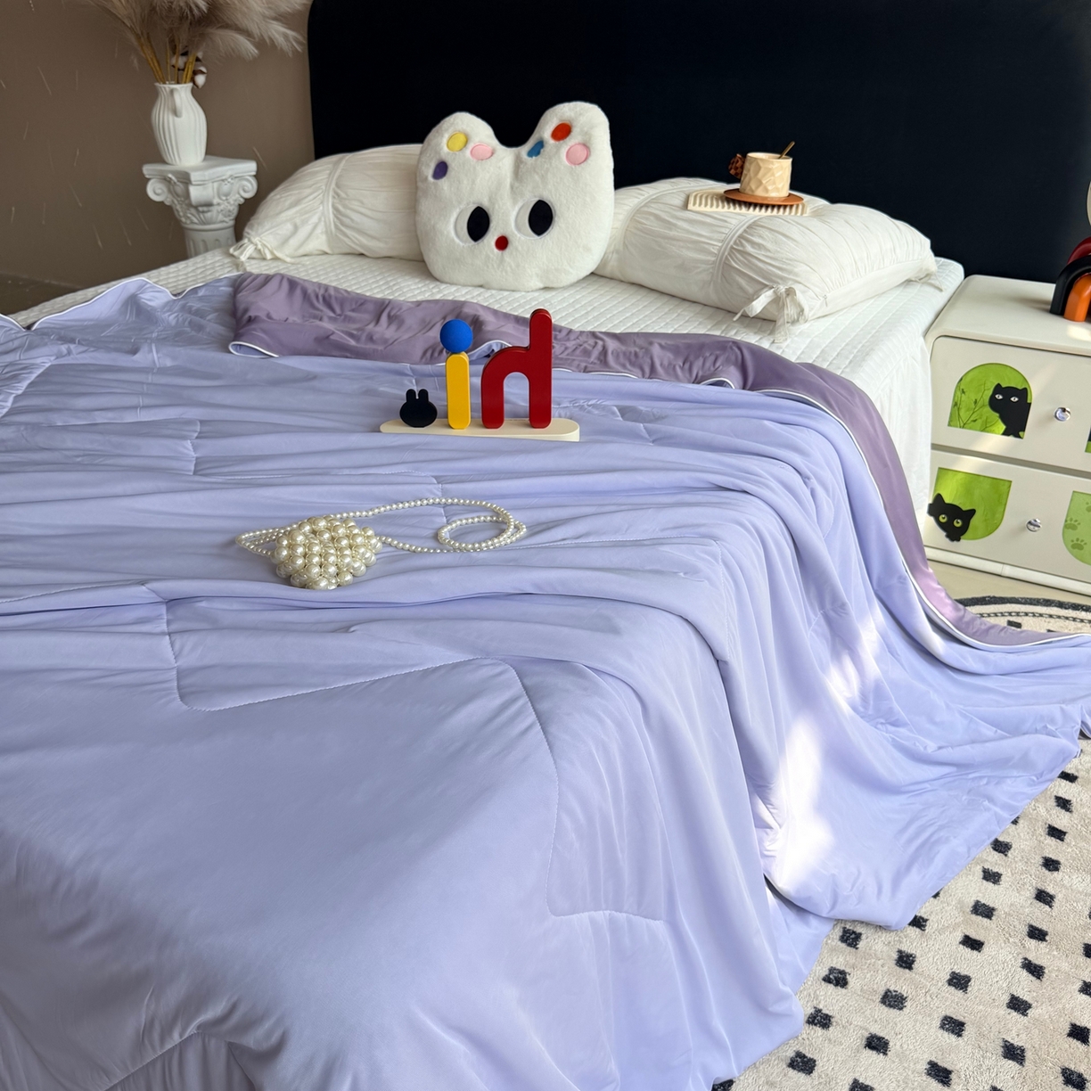 91家纺网 家纺一手货源 找家纺 莱豫家纺 2026春夏新款A类凉感小冰皮夏凉被夏被空调被 葡萄香耶