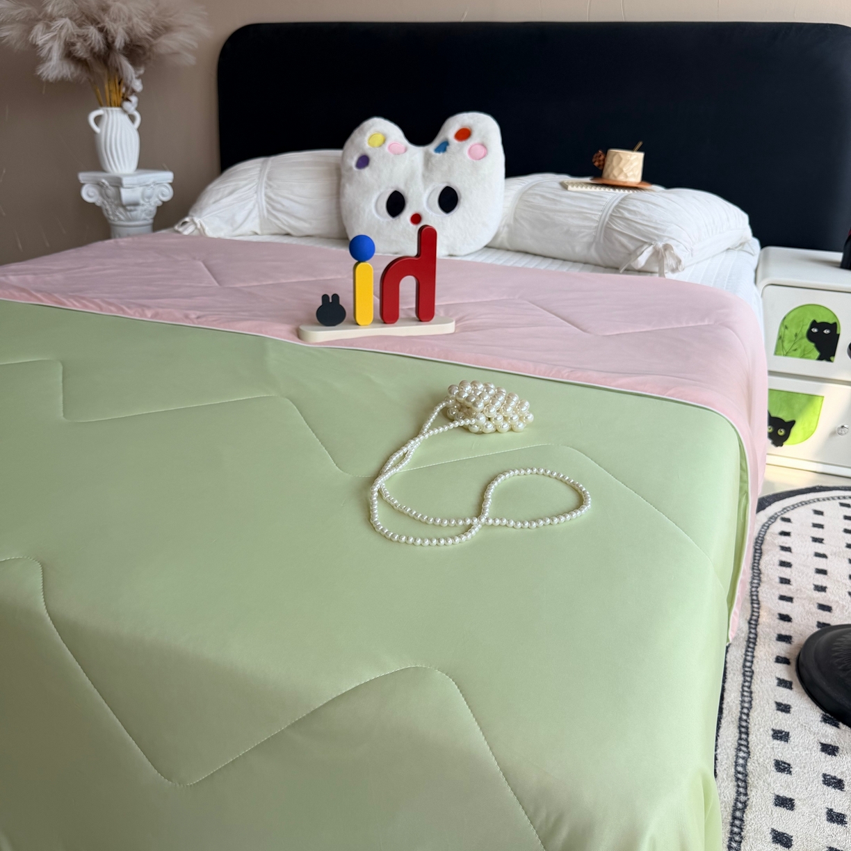 91家纺网 家纺一手货源 找家纺 莱豫家纺 2026春夏新款A类凉感小冰皮夏凉被夏被空调被 清凉西瓜