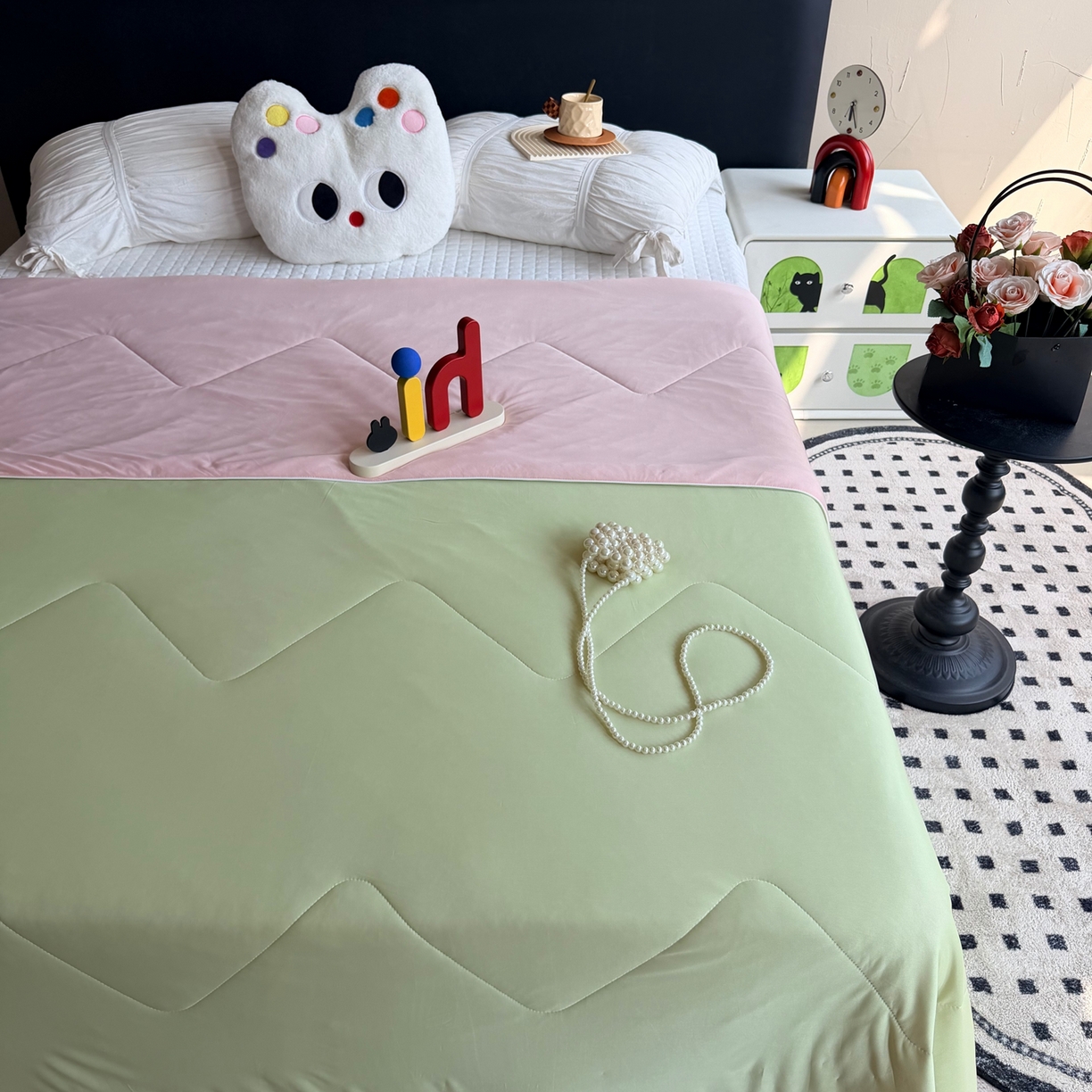 91家纺网 家纺一手货源 找家纺 莱豫家纺 2026春夏新款A类凉感小冰皮夏凉被夏被空调被 清凉西瓜