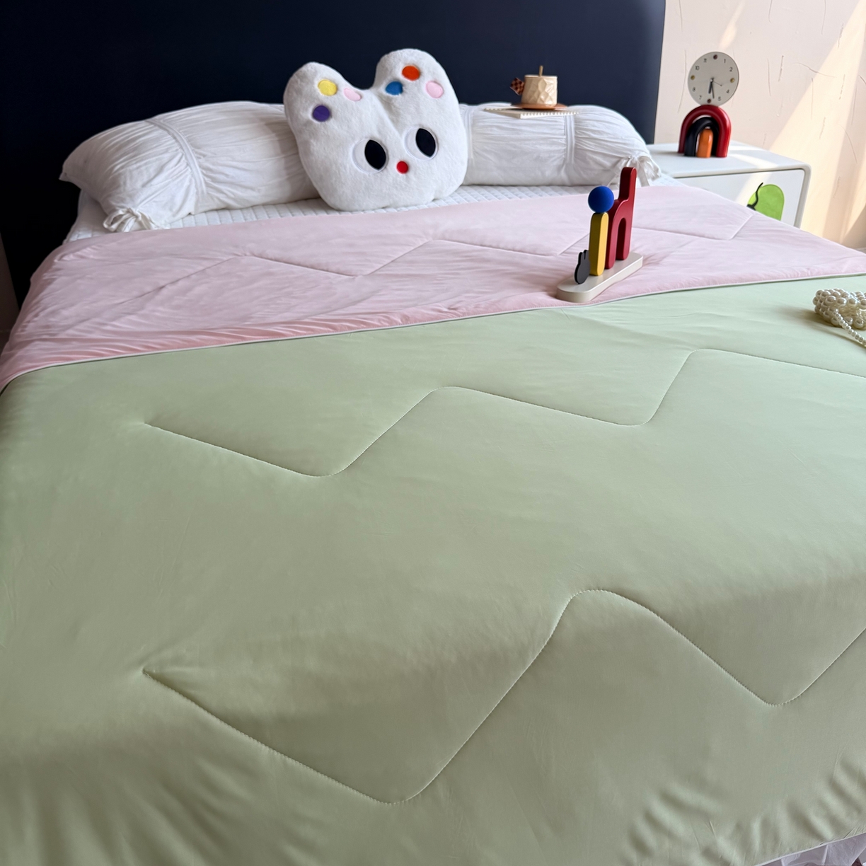 91家纺网 家纺一手货源 找家纺 莱豫家纺 2026春夏新款A类凉感小冰皮夏凉被夏被空调被 清凉西瓜