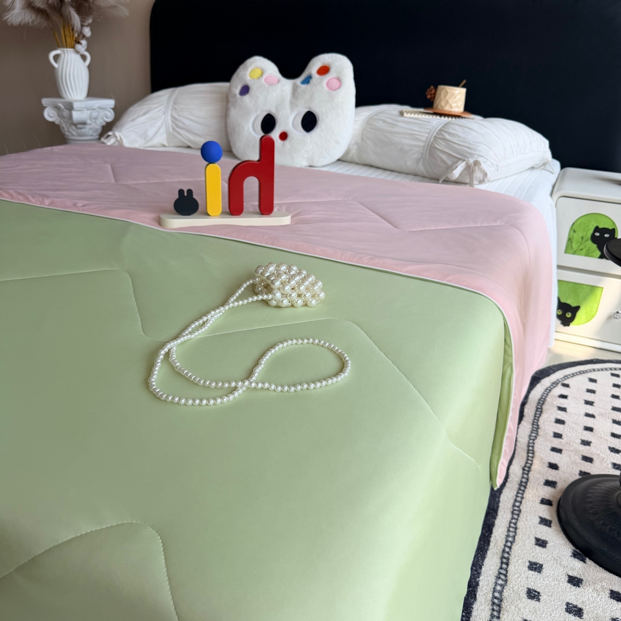 91家纺网 家纺一手货源 找家纺 莱豫家纺 2026春夏新款A类凉感小冰皮夏凉被夏被空调被 清凉西瓜