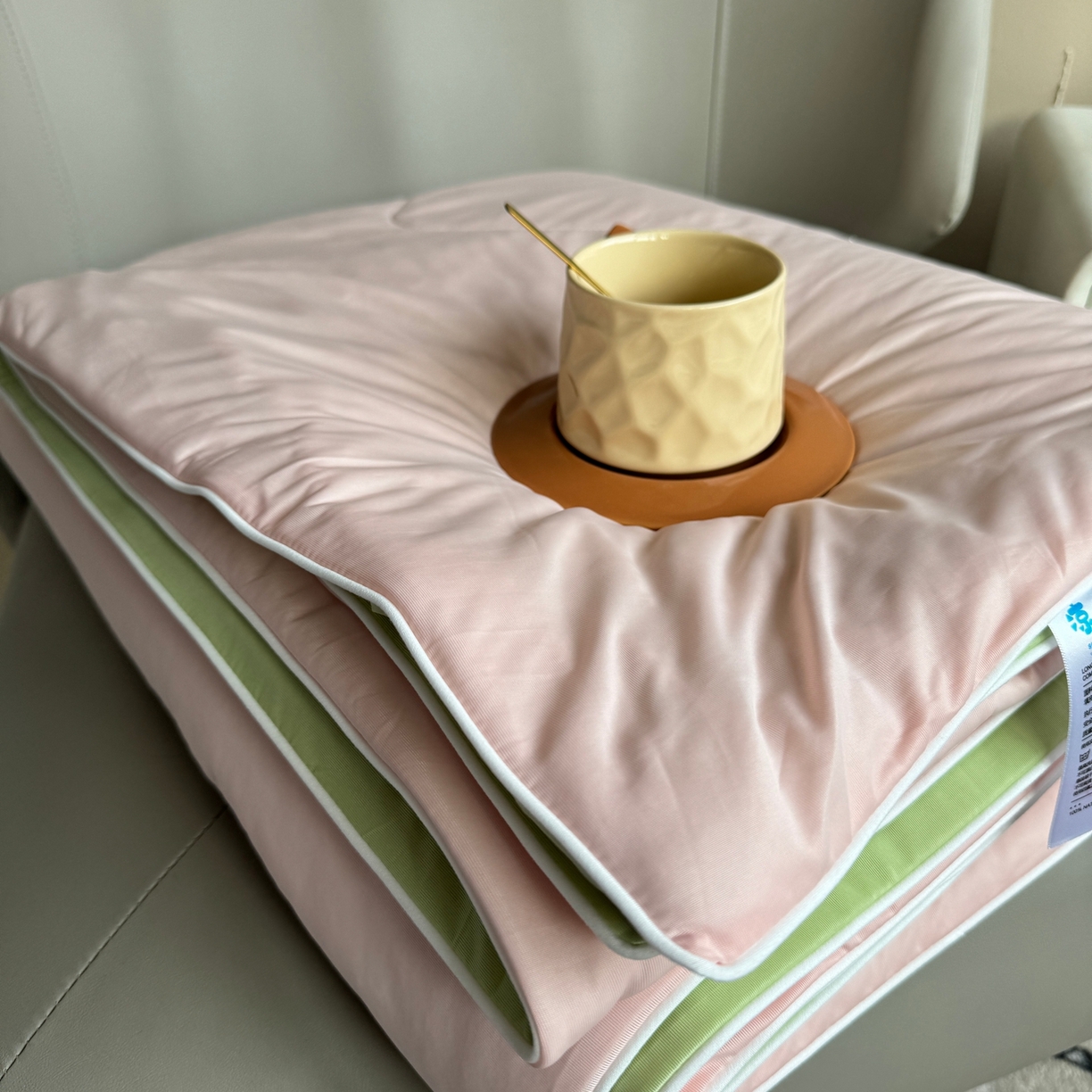 91家纺网 家纺一手货源 找家纺 莱豫家纺 2026春夏新款A类凉感小冰皮夏凉被夏被空调被 清凉西瓜