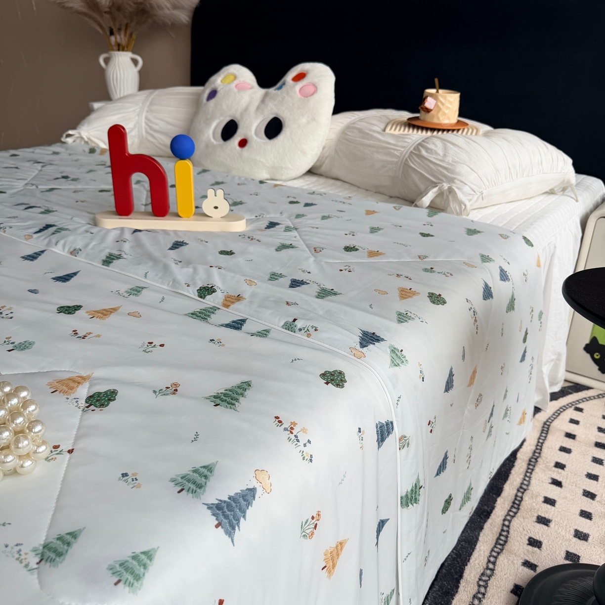 91家纺网 家纺一手货源 找家纺 莱豫家纺 2026春夏新款A类凉感小冰皮夏凉被夏被空调被 树语