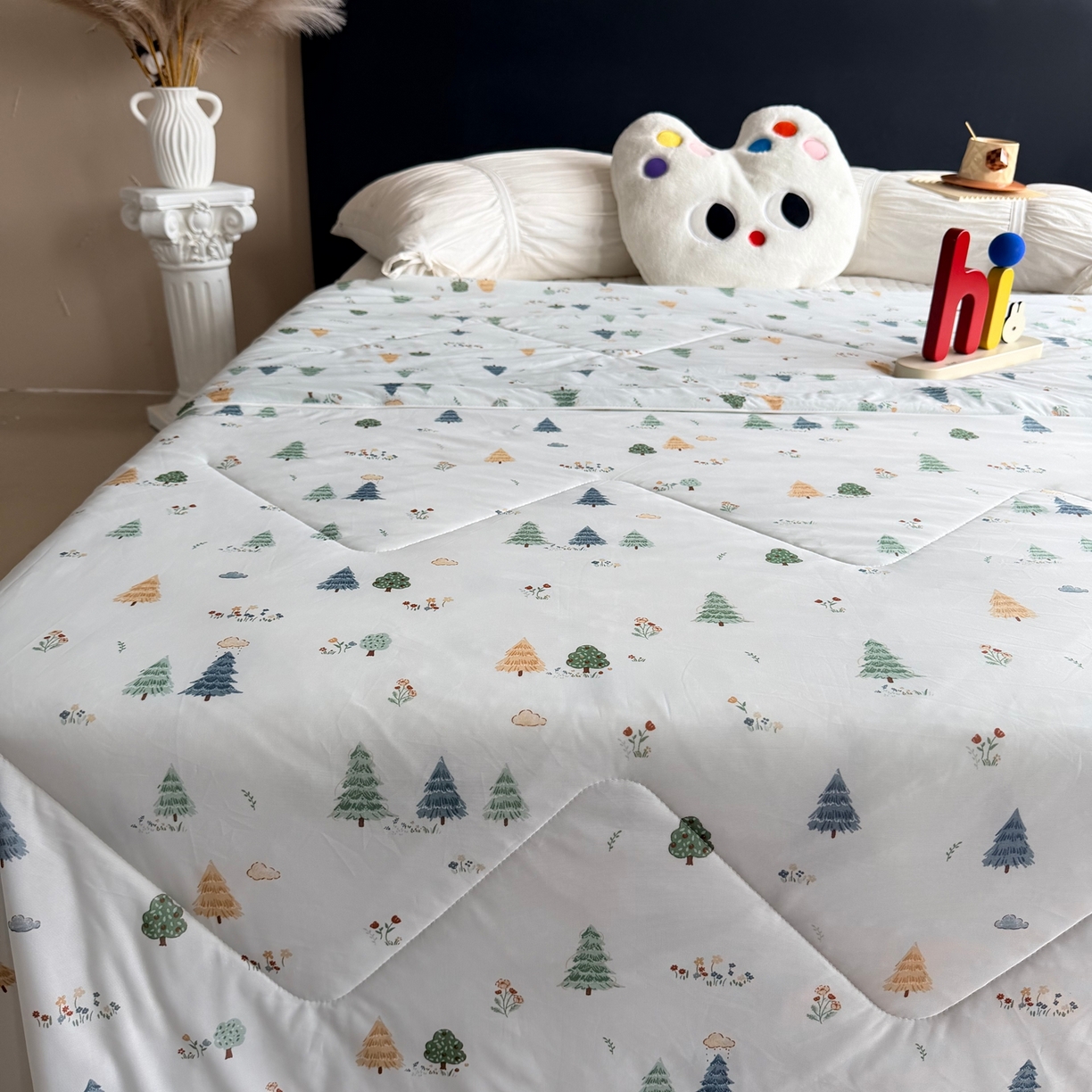 91家纺网 家纺一手货源 找家纺 莱豫家纺 2026春夏新款A类凉感小冰皮夏凉被夏被空调被 树语