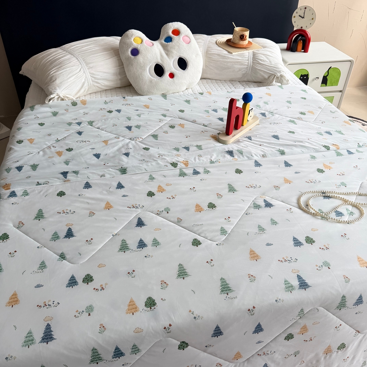 91家纺网 家纺一手货源 找家纺 莱豫家纺 2026春夏新款A类凉感小冰皮夏凉被夏被空调被 树语