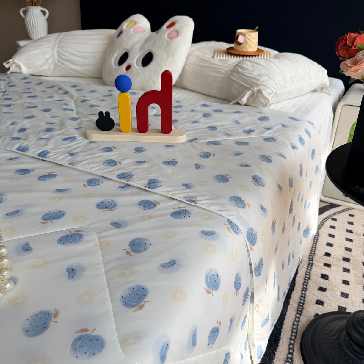 91家纺网 家纺一手货源 找家纺 莱豫家纺 2026春夏新款A类凉感小冰皮夏凉被夏被空调被 夏日桃桃