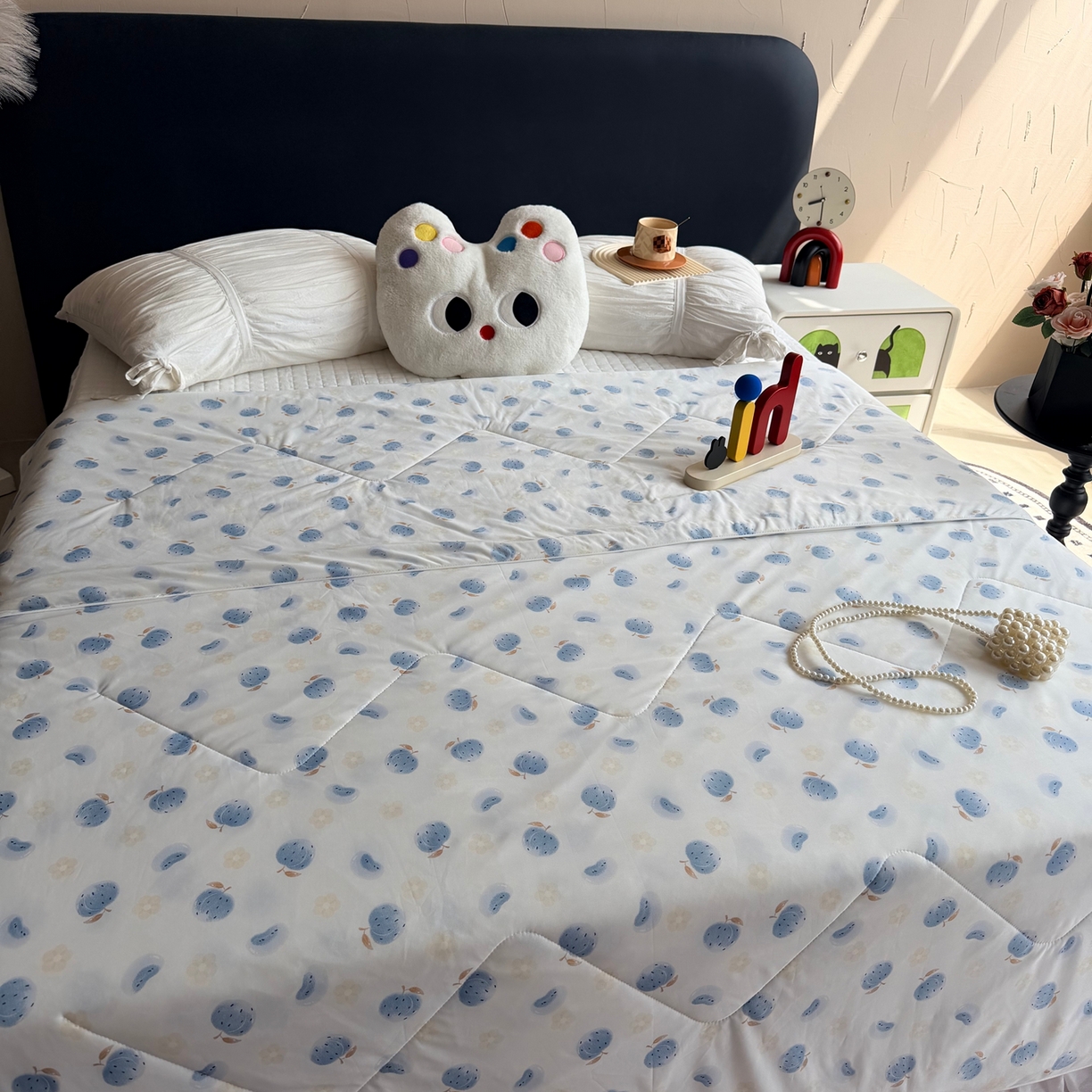 91家纺网 家纺一手货源 找家纺 莱豫家纺 2026春夏新款A类凉感小冰皮夏凉被夏被空调被 夏日桃桃