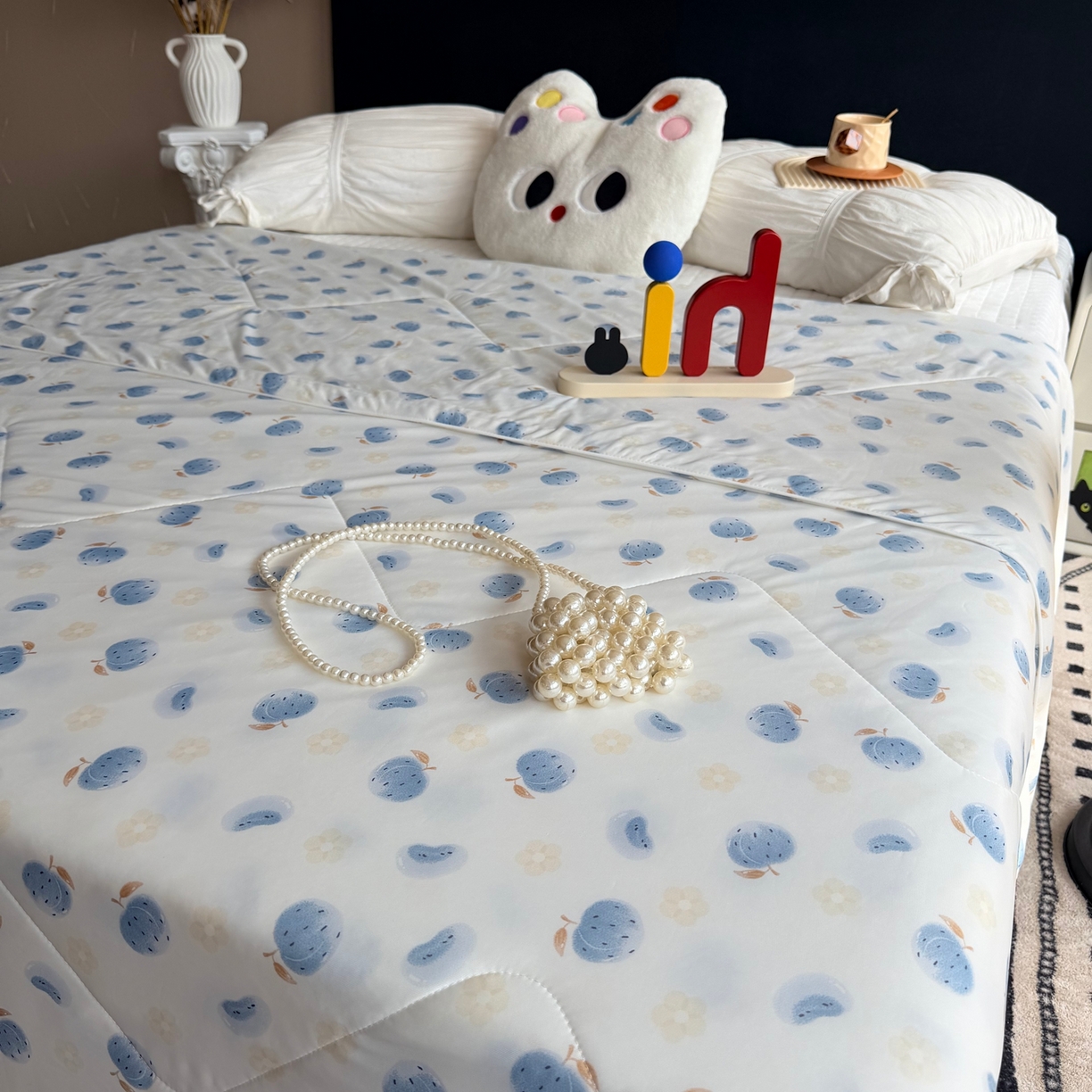 91家纺网 家纺一手货源 找家纺 莱豫家纺 2026春夏新款A类凉感小冰皮夏凉被夏被空调被 夏日桃桃