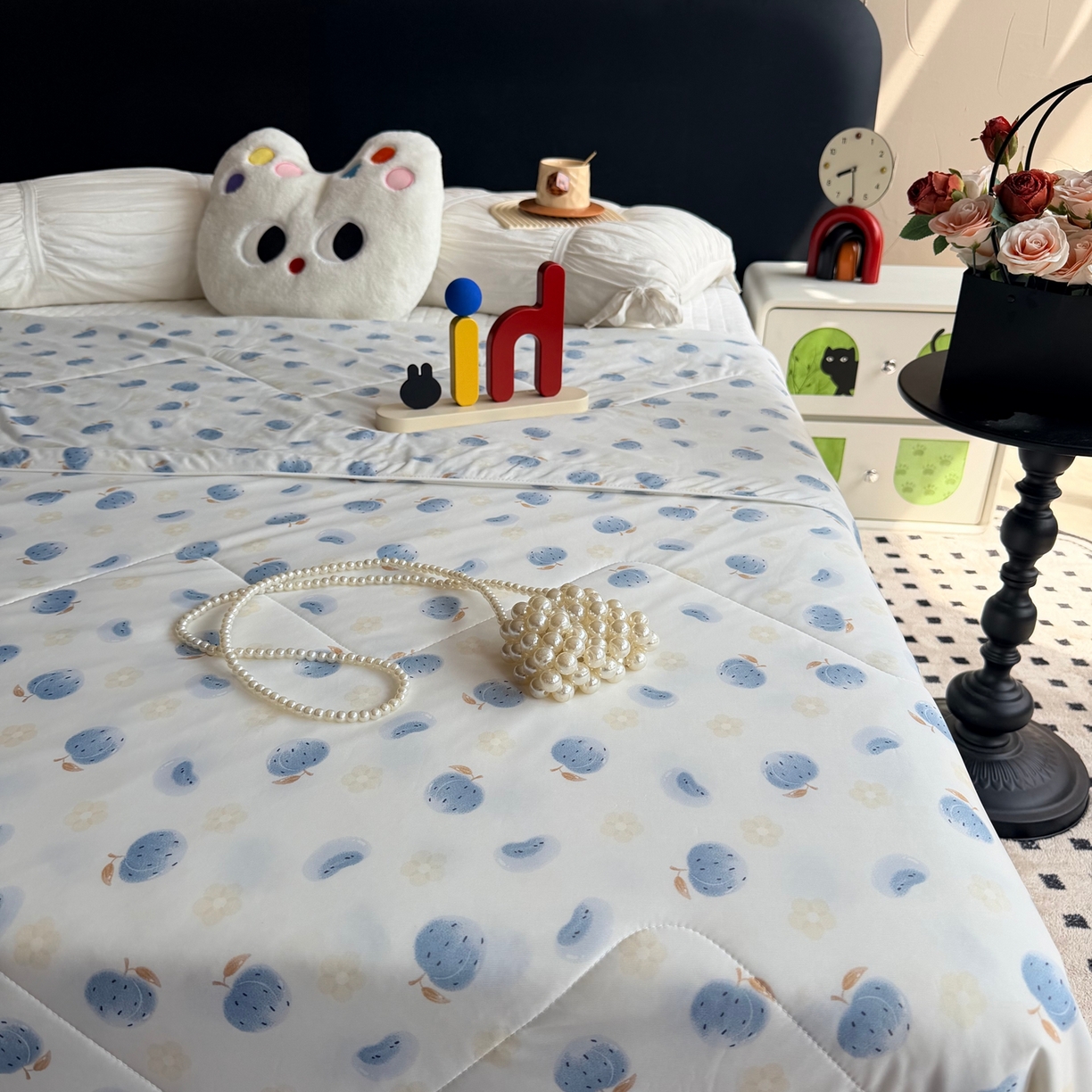 91家纺网 家纺一手货源 找家纺 莱豫家纺 2026春夏新款A类凉感小冰皮夏凉被夏被空调被 夏日桃桃