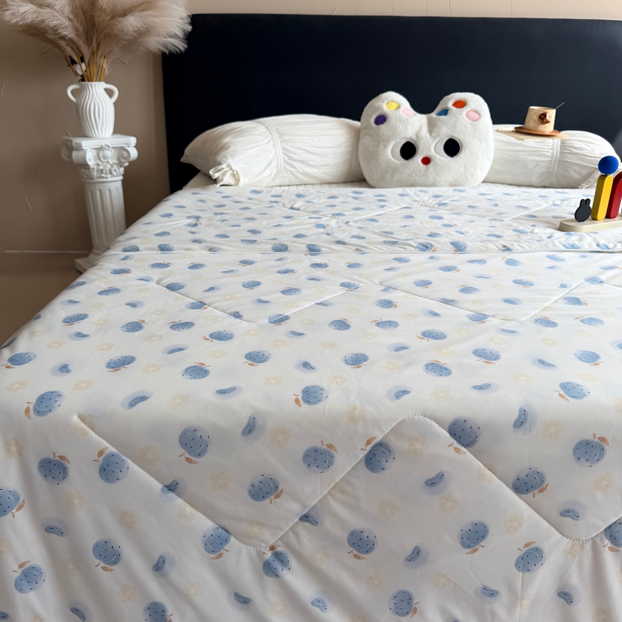 91家纺网 家纺一手货源 找家纺 莱豫家纺 2026春夏新款A类凉感小冰皮夏凉被夏被空调被 夏日桃桃