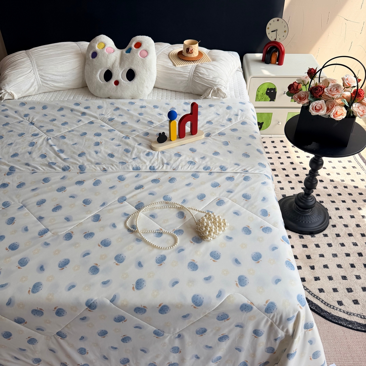 91家纺网 家纺一手货源 找家纺 莱豫家纺 2026春夏新款A类凉感小冰皮夏凉被夏被空调被 夏日桃桃