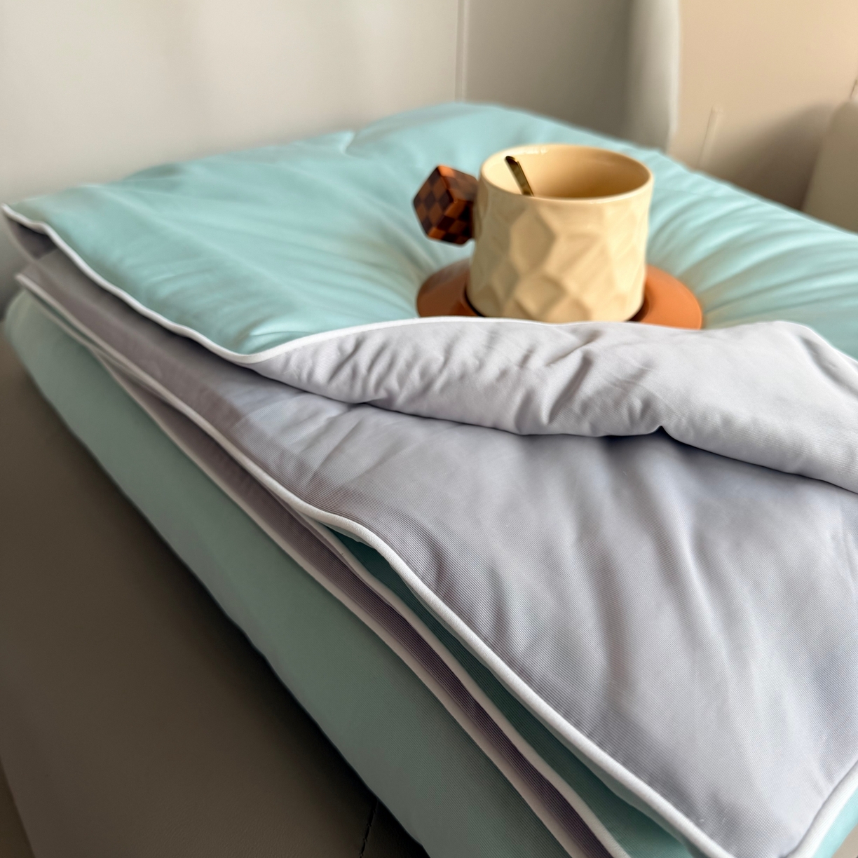 莱豫家纺 2026春夏新款A类凉感小冰皮夏凉被夏被空调被 香草奶冻