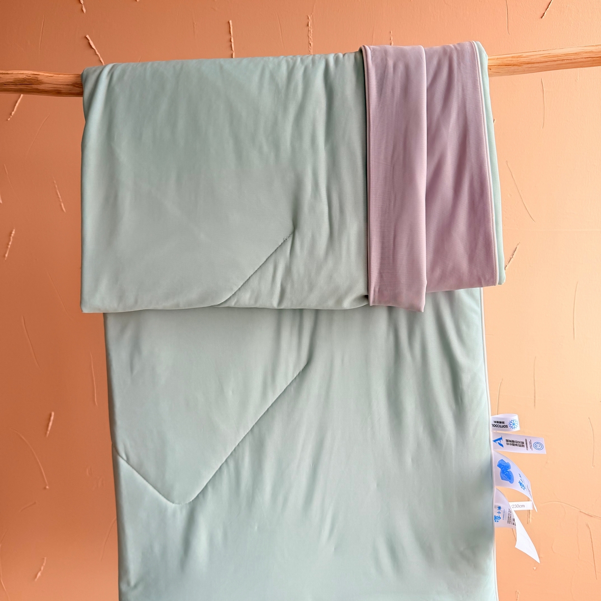 91家纺网 家纺一手货源 找家纺 莱豫家纺 2026春夏新款A类凉感小冰皮夏凉被夏被空调被 香草奶冻