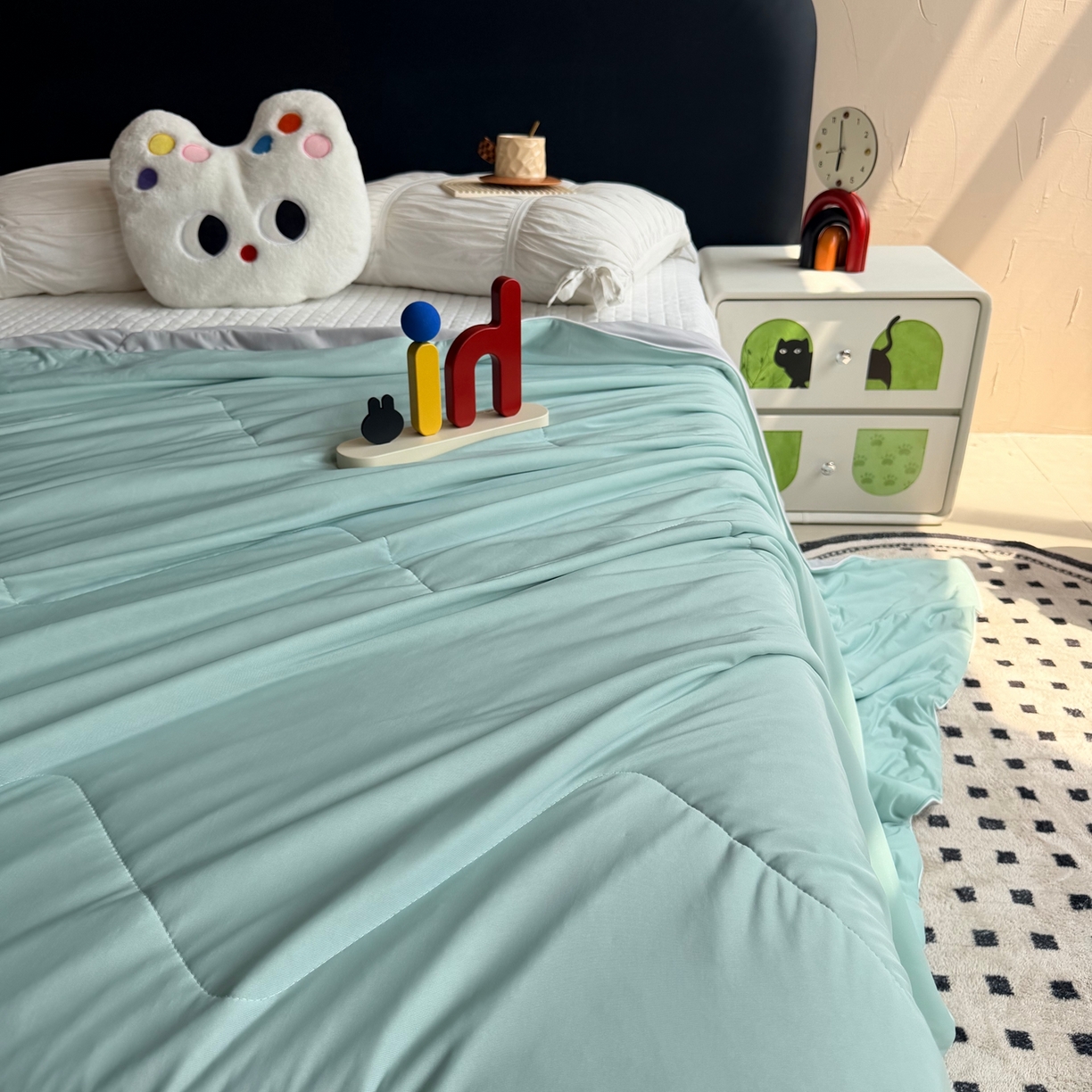 91家纺网 家纺一手货源 找家纺 莱豫家纺 2026春夏新款A类凉感小冰皮夏凉被夏被空调被 香草奶冻